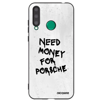 Picasee crna silikonska maskica za Honor 20 Lite - White Dollar