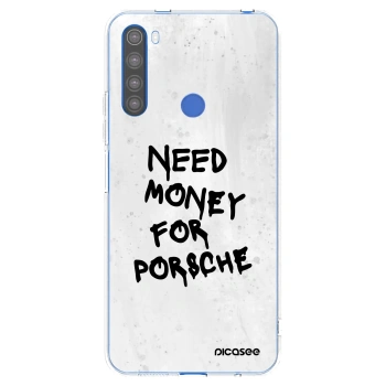 Picasee silikonska prozirna maskica za Xiaomi Redmi Note 8T - White Dollar