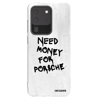 Picasee silikonska prozirna maskica za Samsung Galaxy S20 Ultra 5G G988F - White Dollar