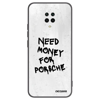 Picasee crna silikonska maskica za Xiaomi Redmi Note 9 Pro - White Dollar