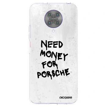 Picasee silikonska prozirna maskica za Xiaomi Poco F2 Pro - White Dollar