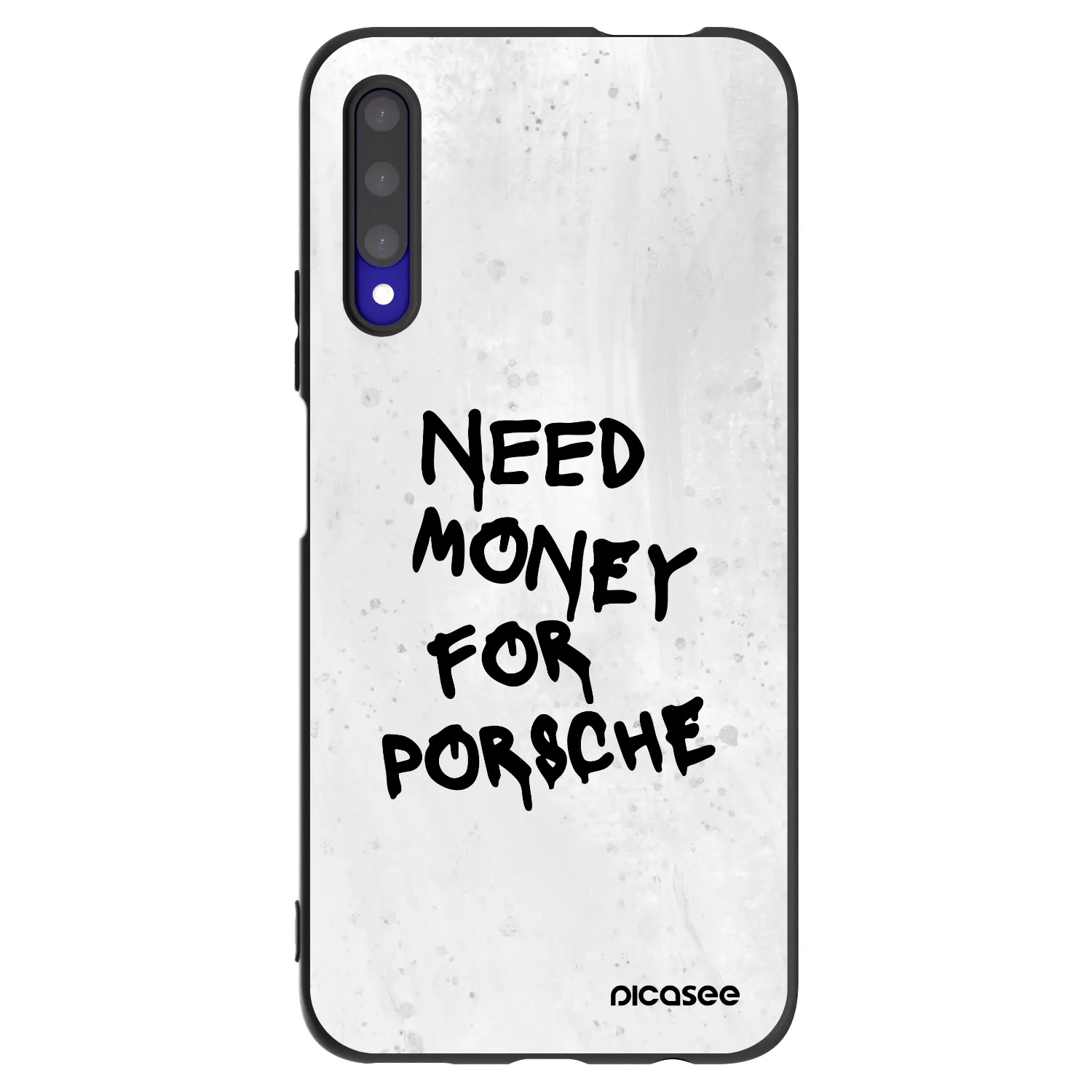 Picasee crna silikonska maskica za Honor 9X Pro - White Dollar