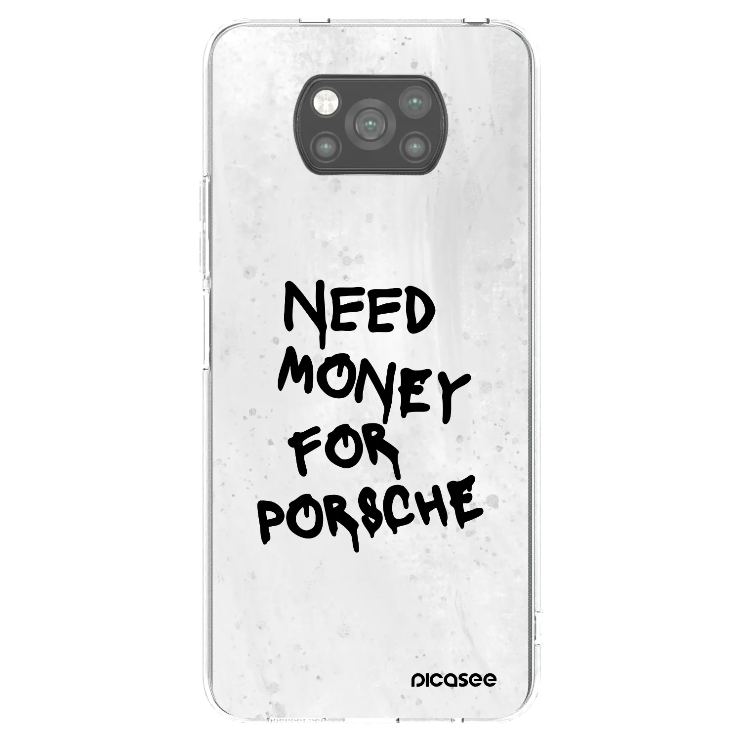 Picasee crna silikonska maskica za Xiaomi Poco X3 - White Dollar