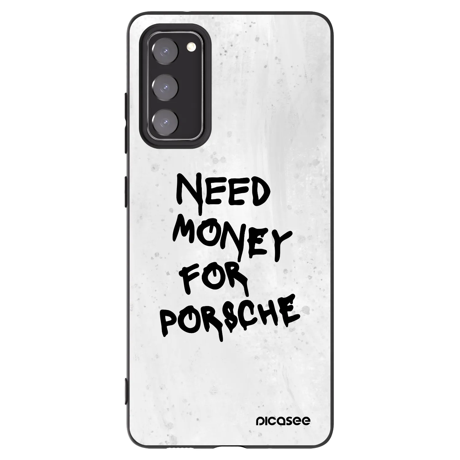 Picasee crna silikonska maskica za Samsung Galaxy S20 FE - White Dollar