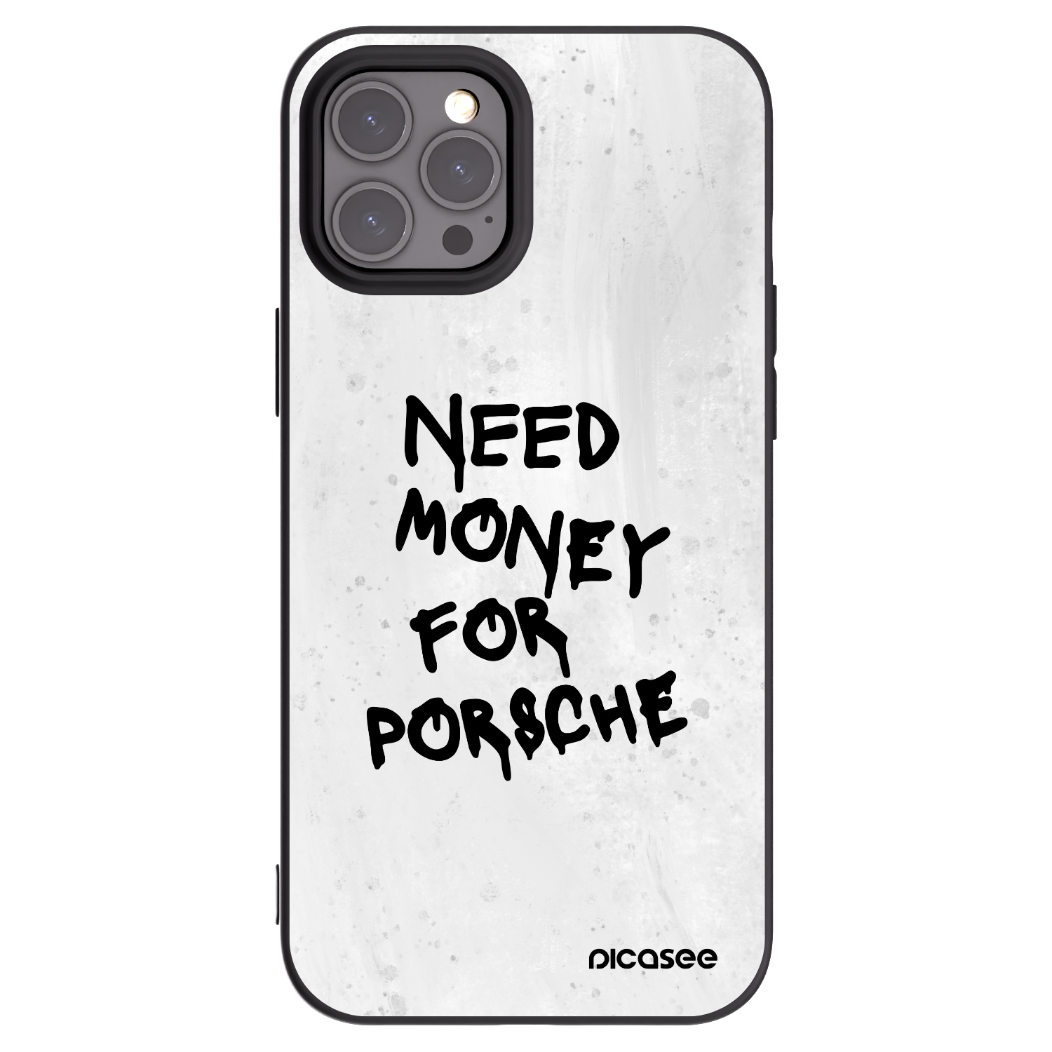 Picasee crna silikonska maskica za Apple iPhone 12 Pro Max - White Dollar