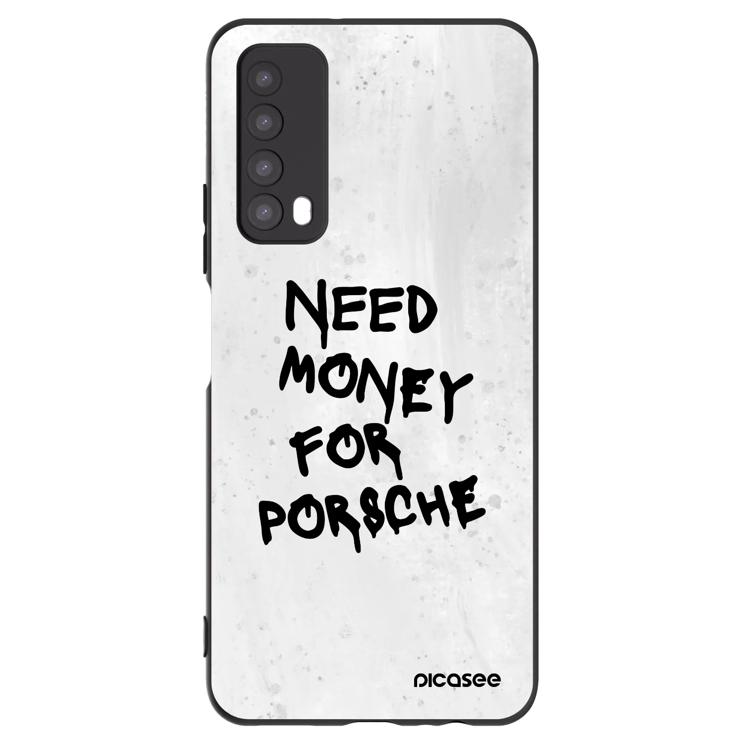 Picasee crna silikonska maskica za Huawei P Smart 2021 - White Dollar