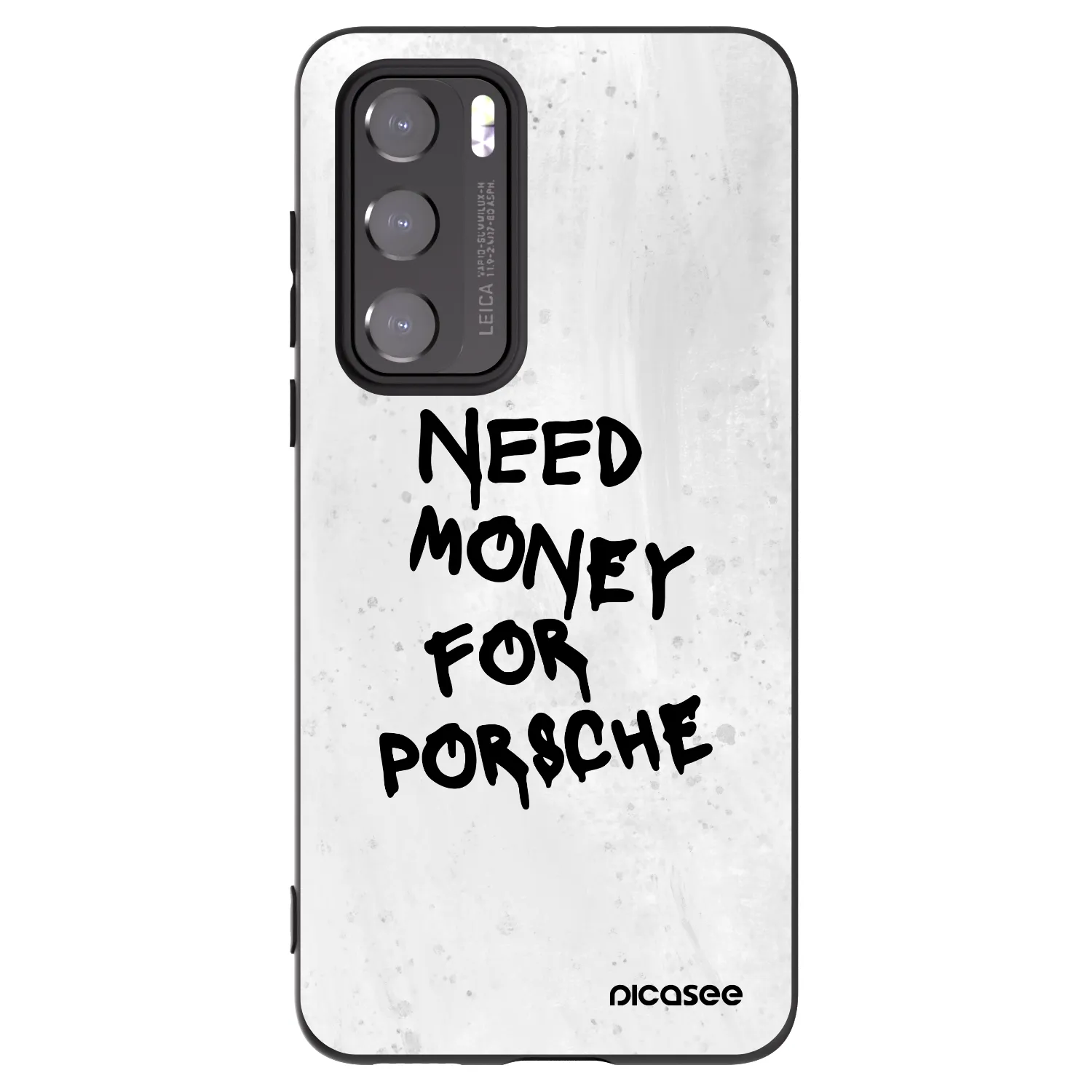 Picasee crna silikonska maskica za Huawei P40 - White Dollar