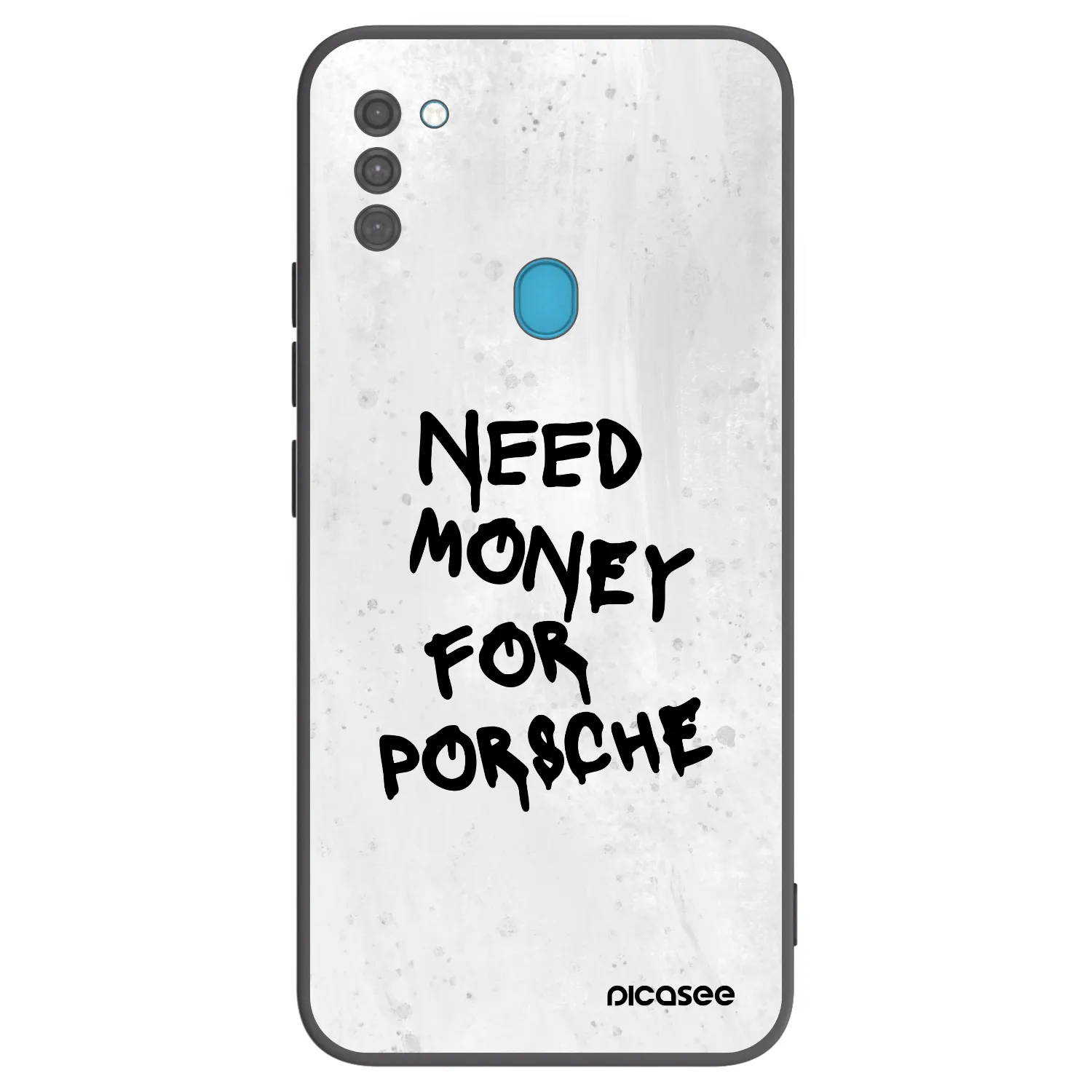 Picasee crna silikonska maskica za Samsung Galaxy M11 - White Dollar