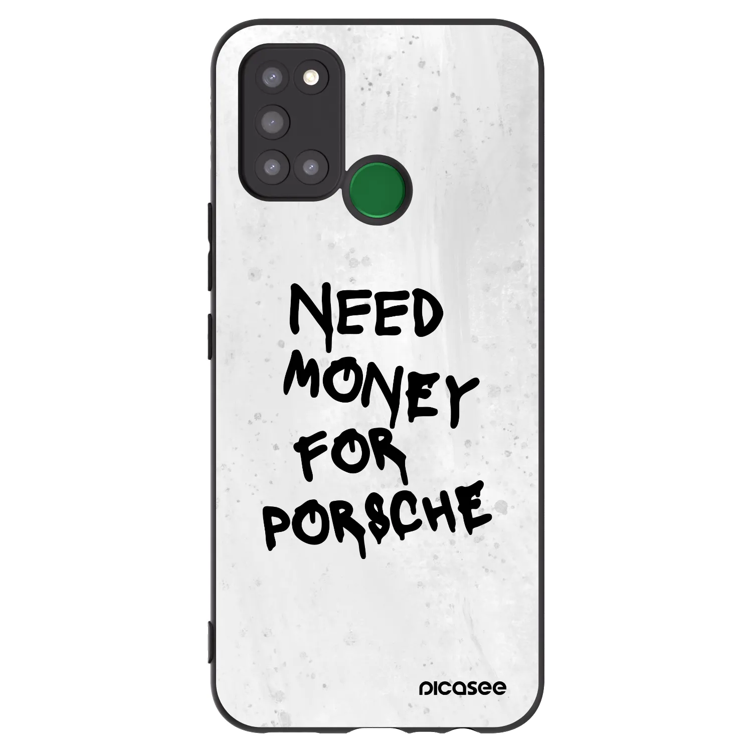 Picasee crna silikonska maskica za Realme 7i - White Dollar