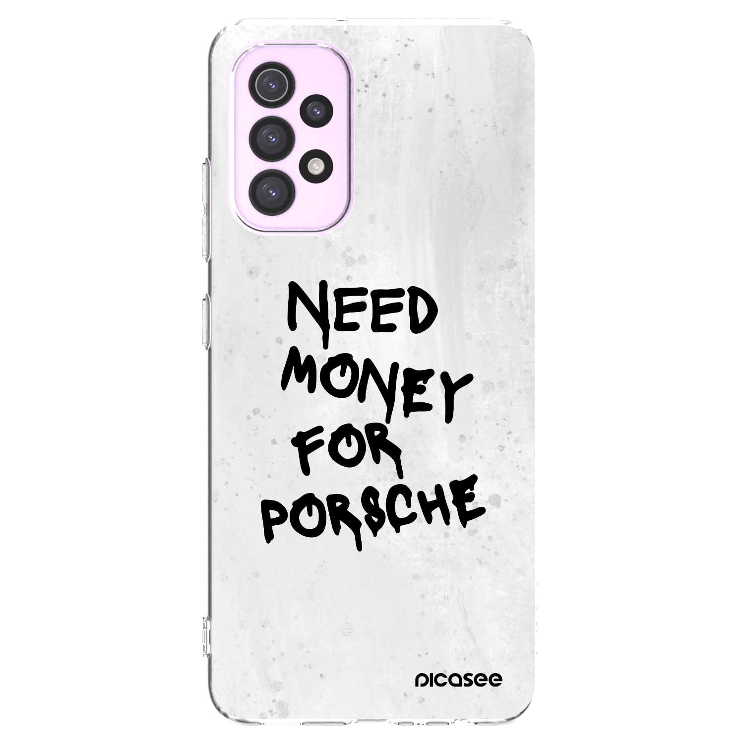 Picasee silikonska prozirna maskica za Samsung Galaxy A32 5G A326B - White Dollar