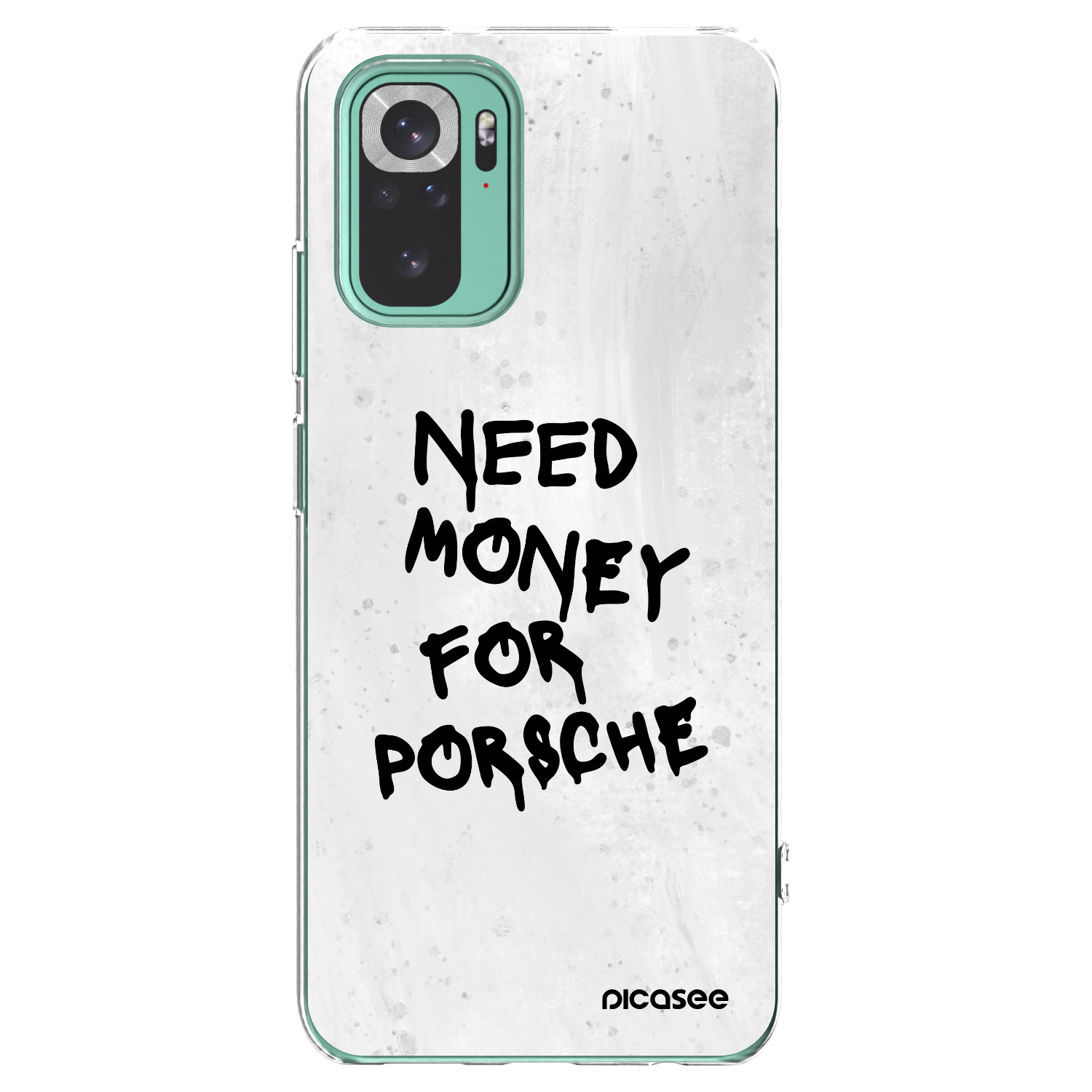 Picasee silikonska prozirna maskica za Xiaomi Redmi Note 10 Pro - White Dollar