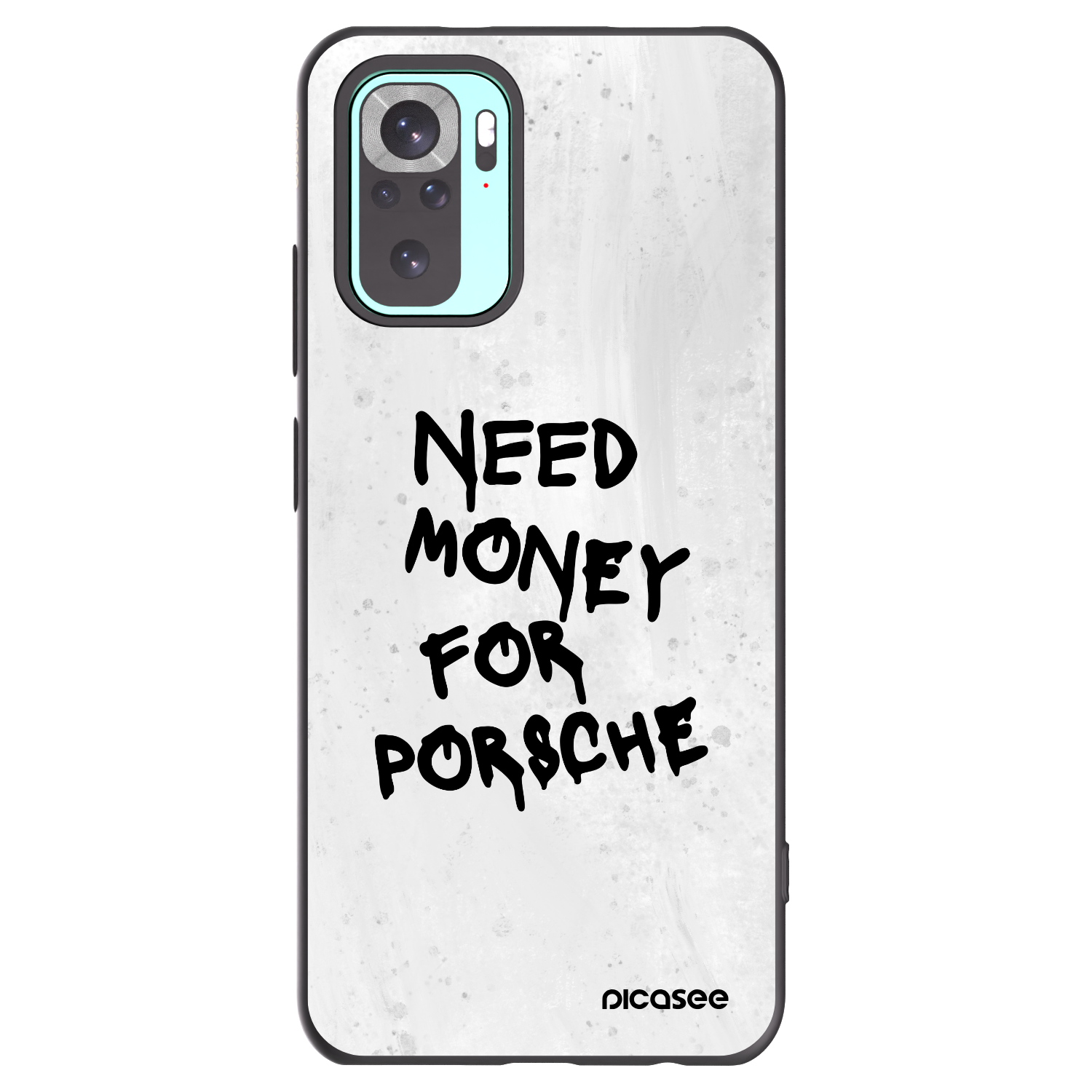 Picasee crna silikonska maskica za Xiaomi Redmi Note 10 Pro - White Dollar