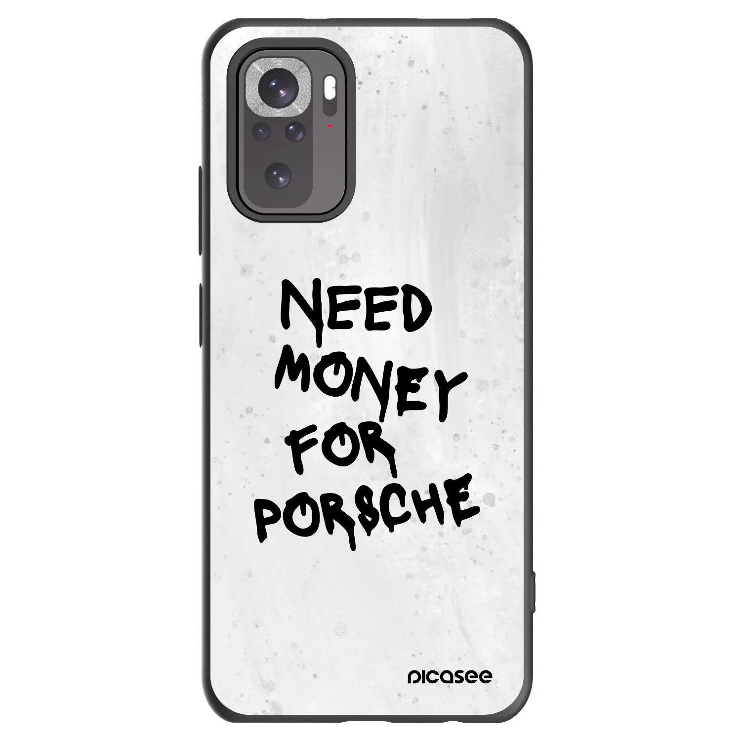 Picasee crna silikonska maskica za Xiaomi Redmi Note 10S - White Dollar