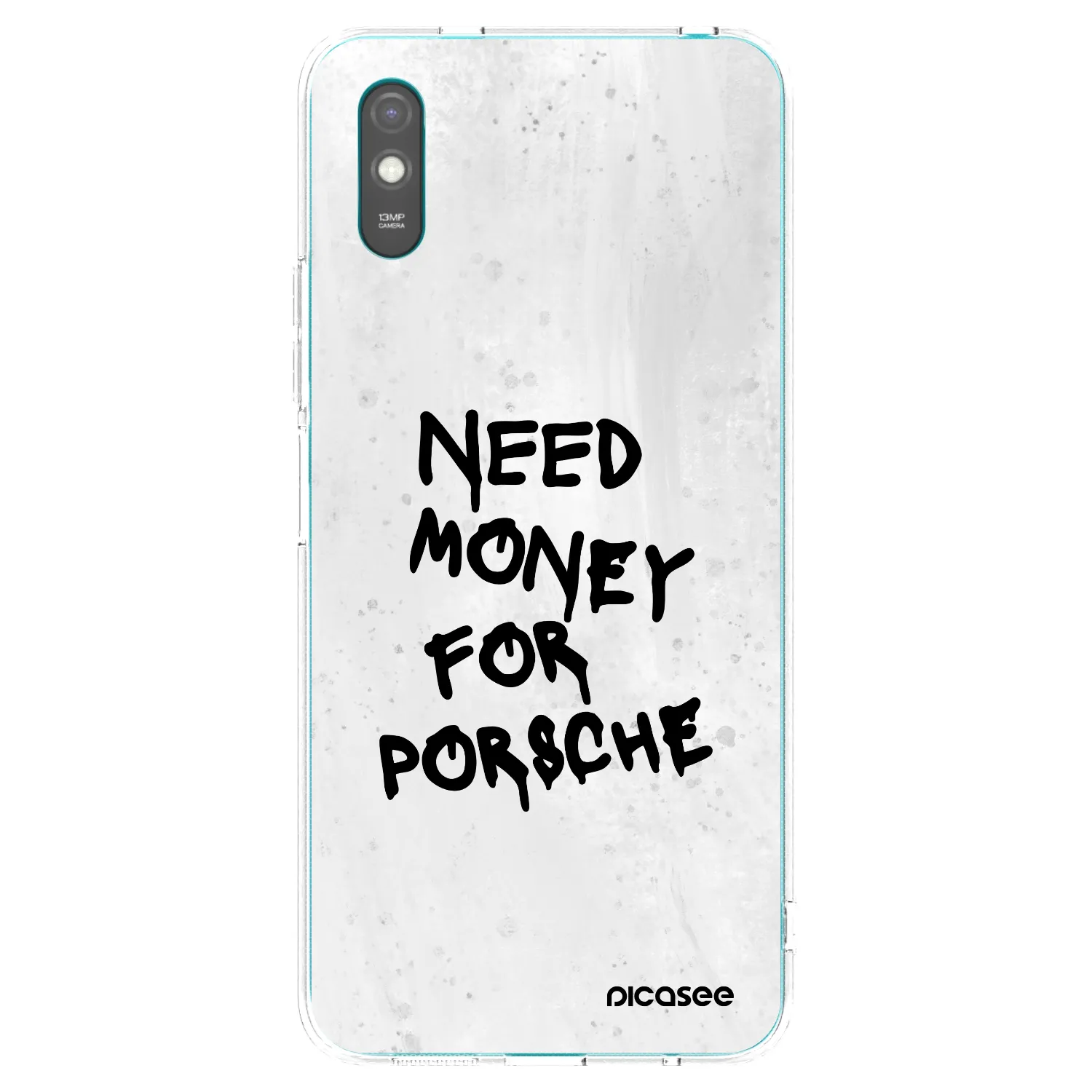 Picasee silikonska prozirna maskica za Xiaomi Redmi 9AT - White Dollar