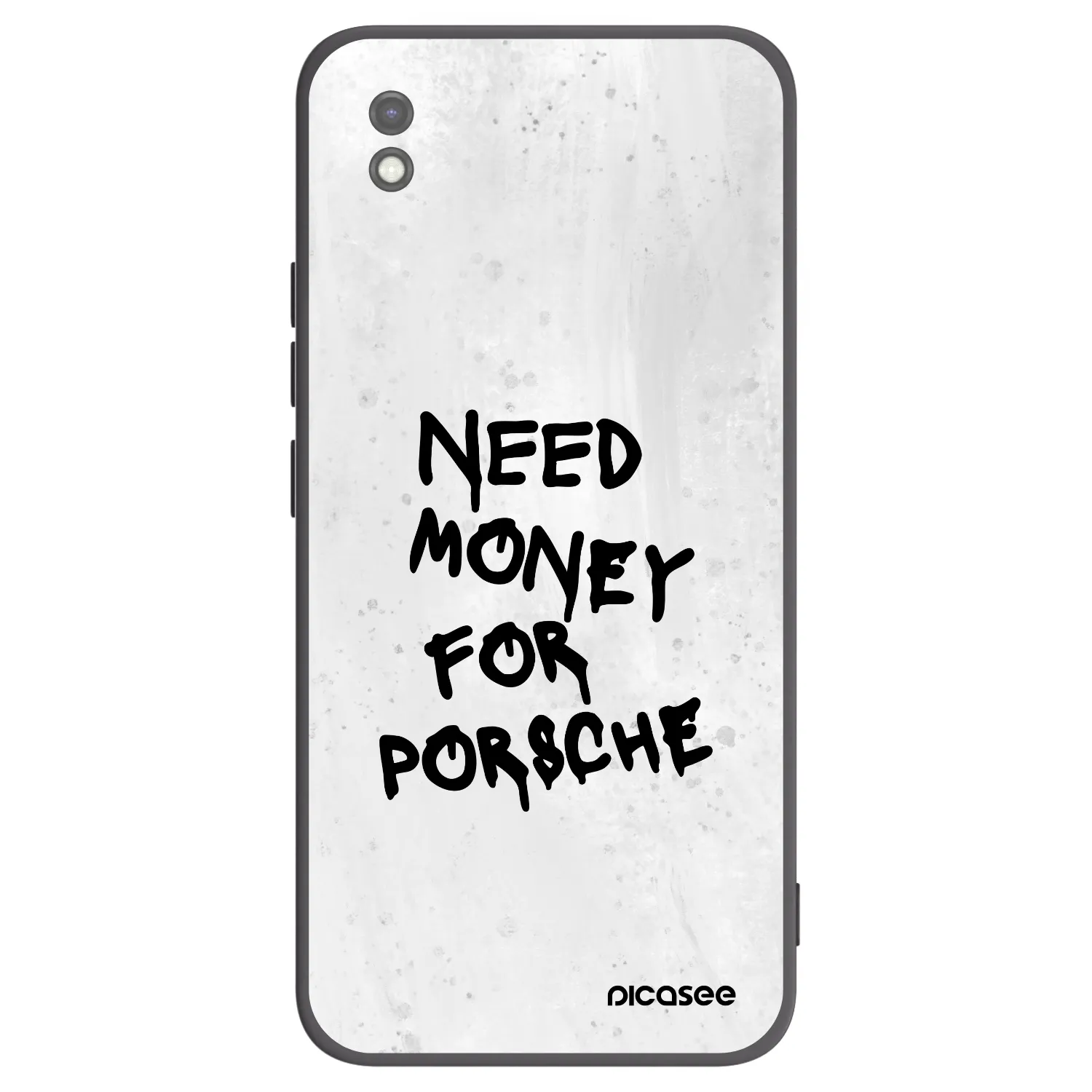 Picasee crna silikonska maskica za Xiaomi Redmi 9AT - White Dollar