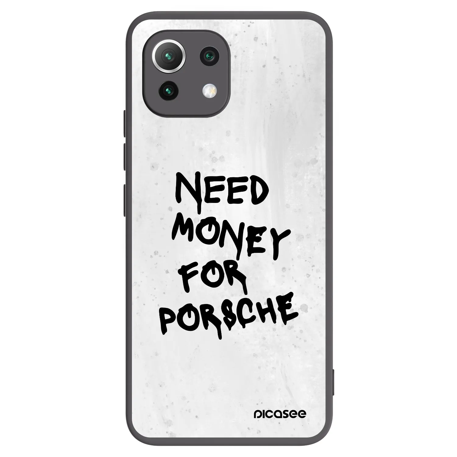 Picasee crna silikonska maskica za Xiaomi Mi 11 Lite - White Dollar
