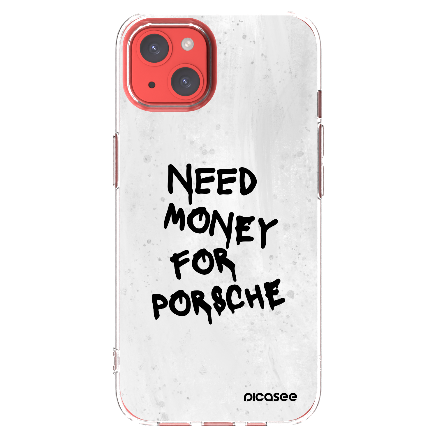 Picasee silikonska prozirna maskica za Apple iPhone 13 - White Dollar