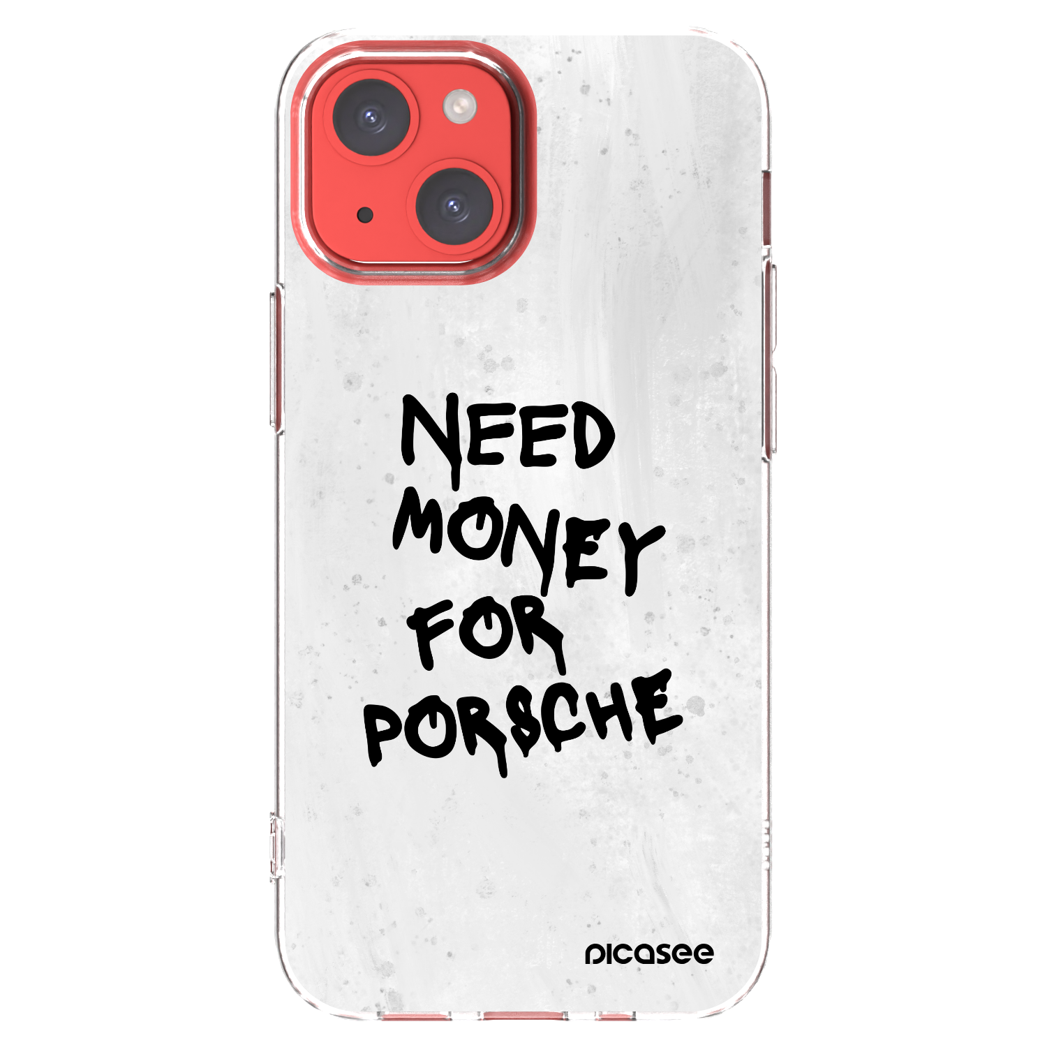 Picasee silikonska prozirna maskica za Apple iPhone 13 mini - White Dollar