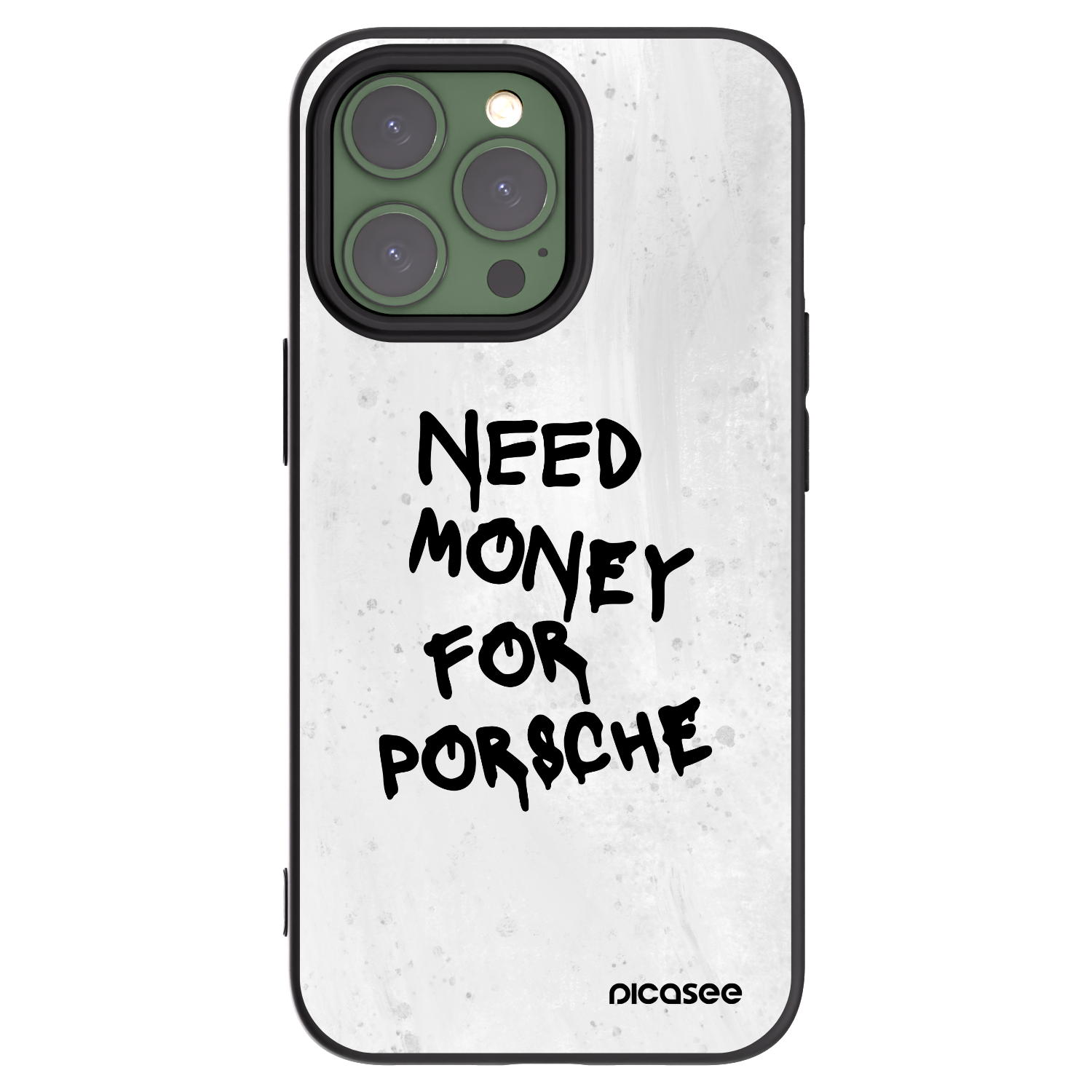 Picasee crna silikonska maskica za Apple iPhone 13 Pro - White Dollar