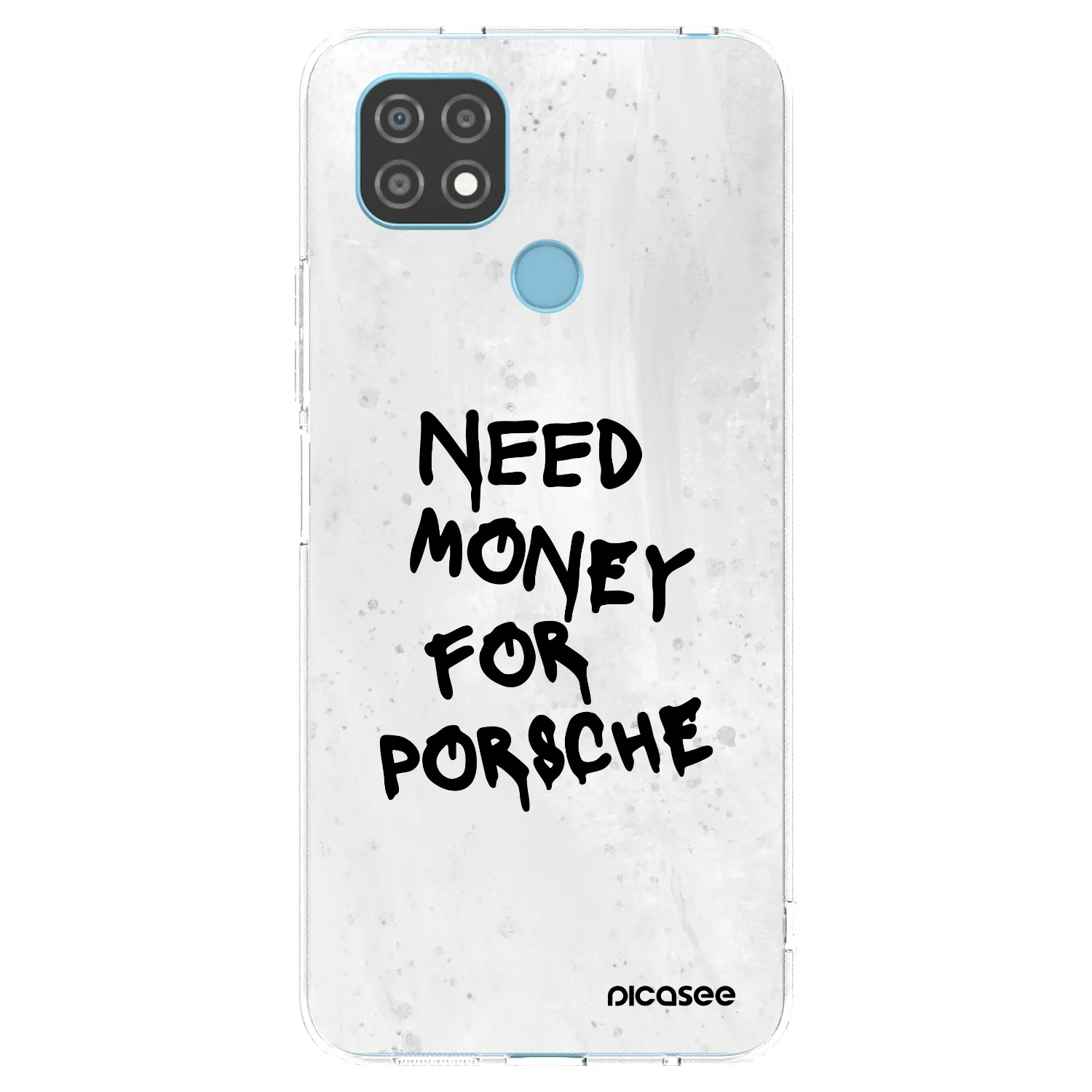 Picasee silikonska prozirna maskica za Realme C21 - White Dollar