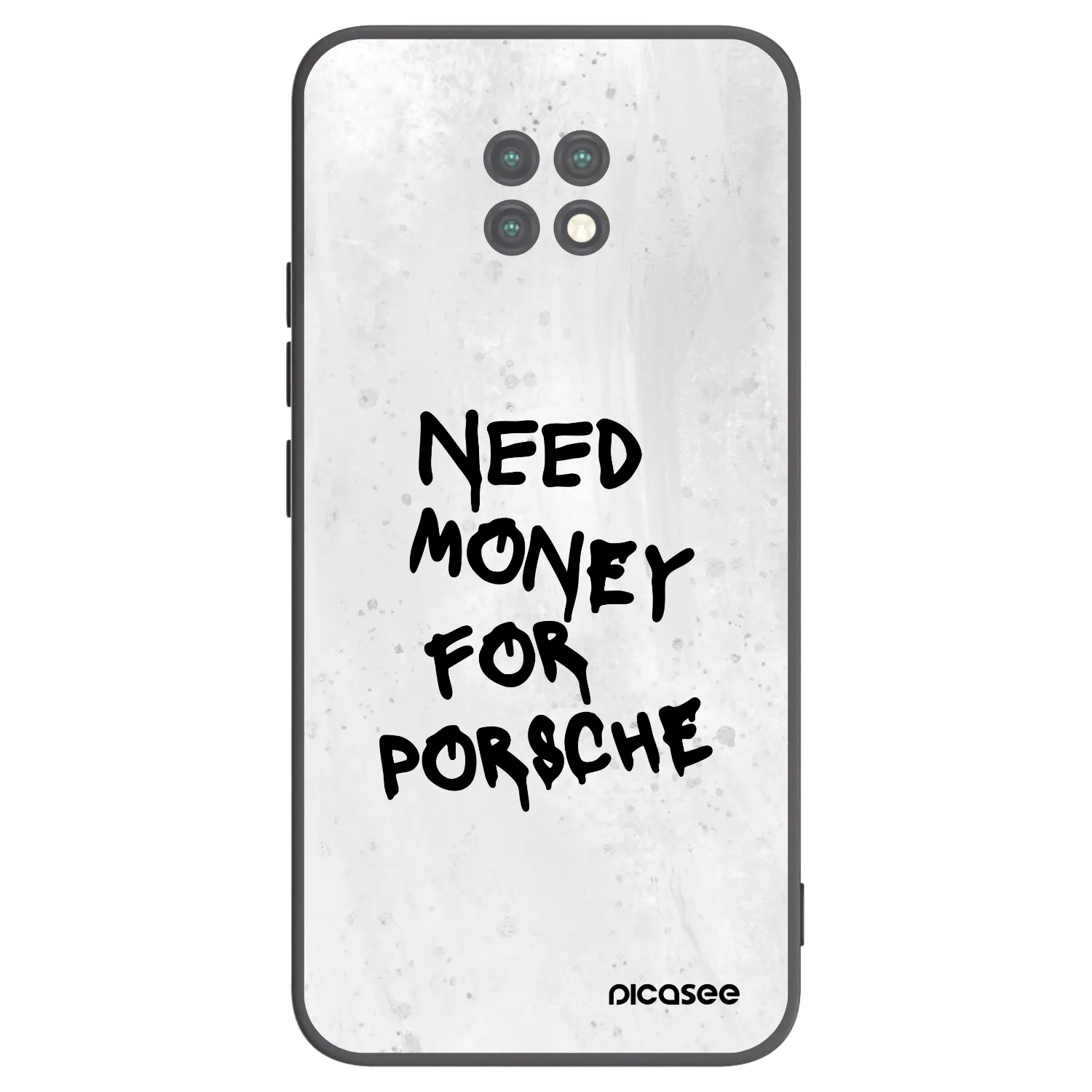 Picasee crna silikonska maskica za Xiaomi Redmi Note 9T - White Dollar