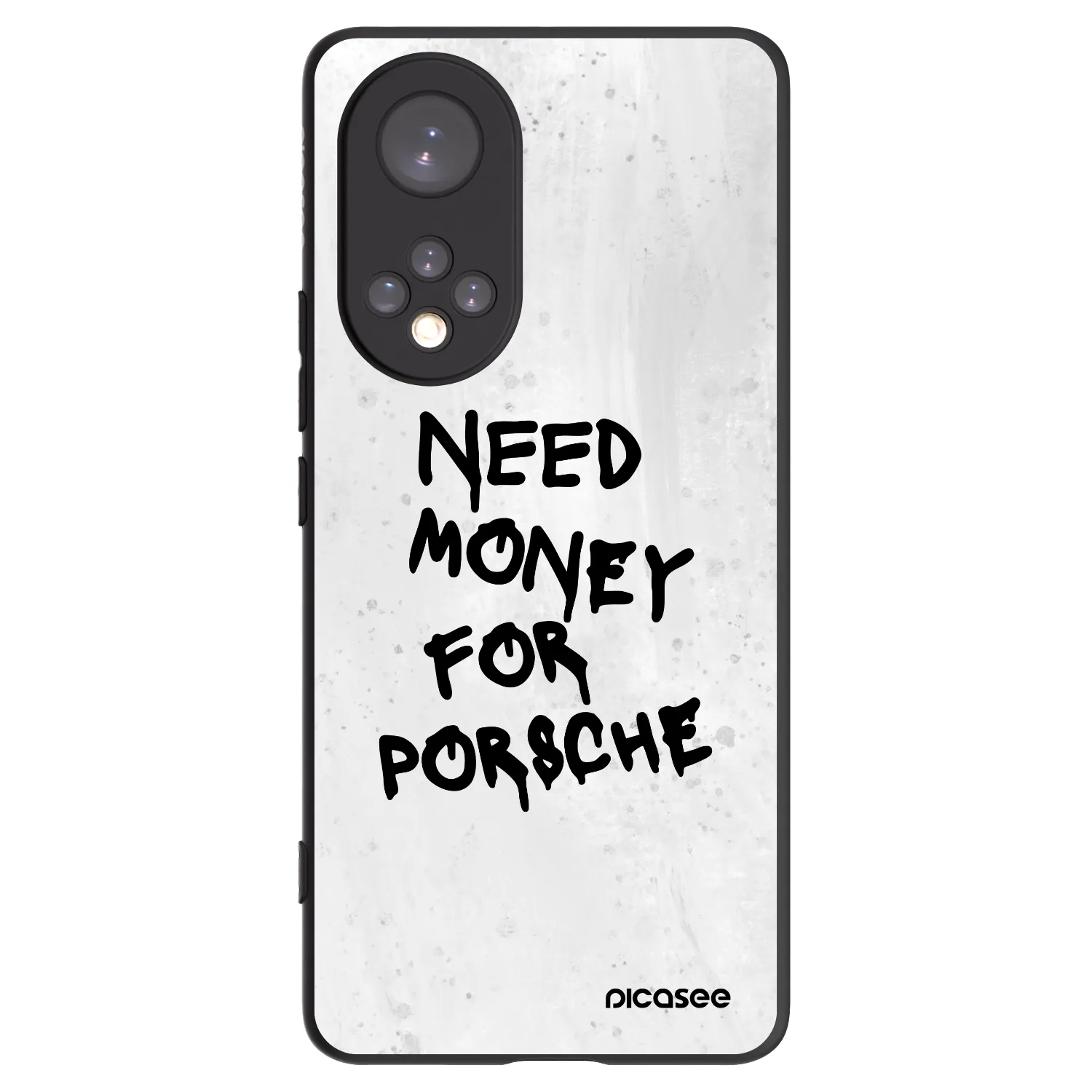 Picasee crna silikonska maskica za Honor 50 5G - White Dollar