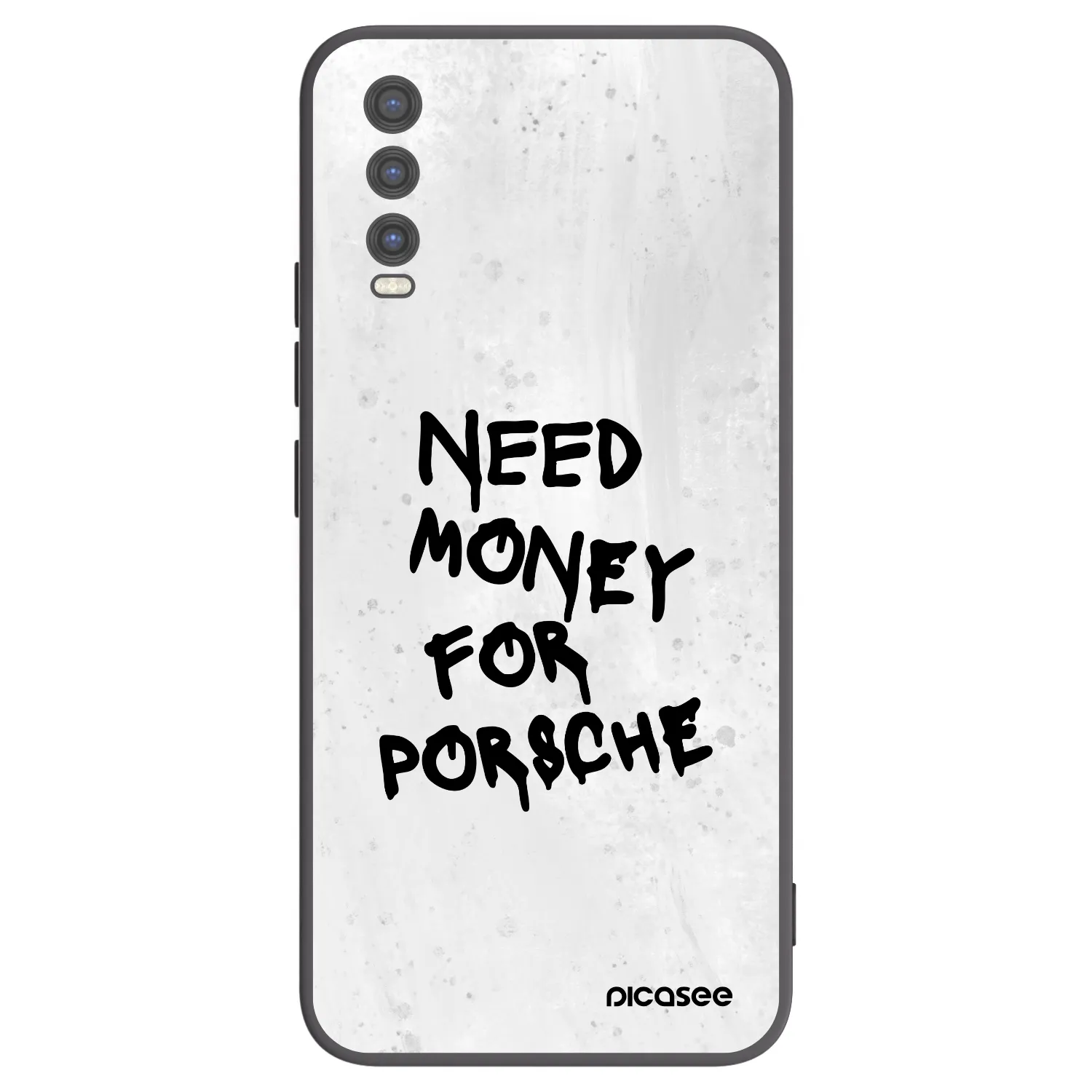 Picasee crna silikonska maskica za Vivo Y20s - White Dollar