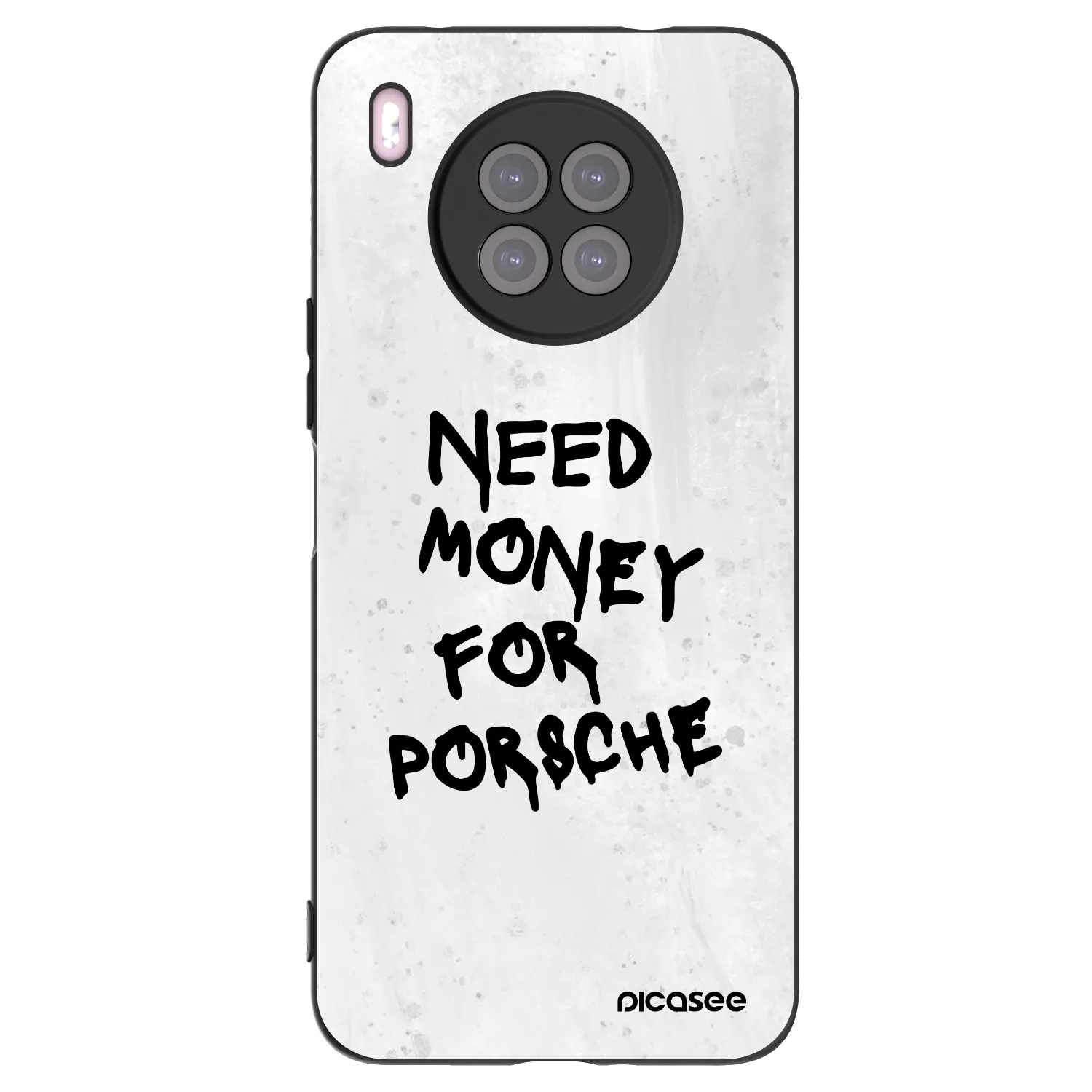 Picasee crna silikonska maskica za Huawei Nova 8i - White Dollar