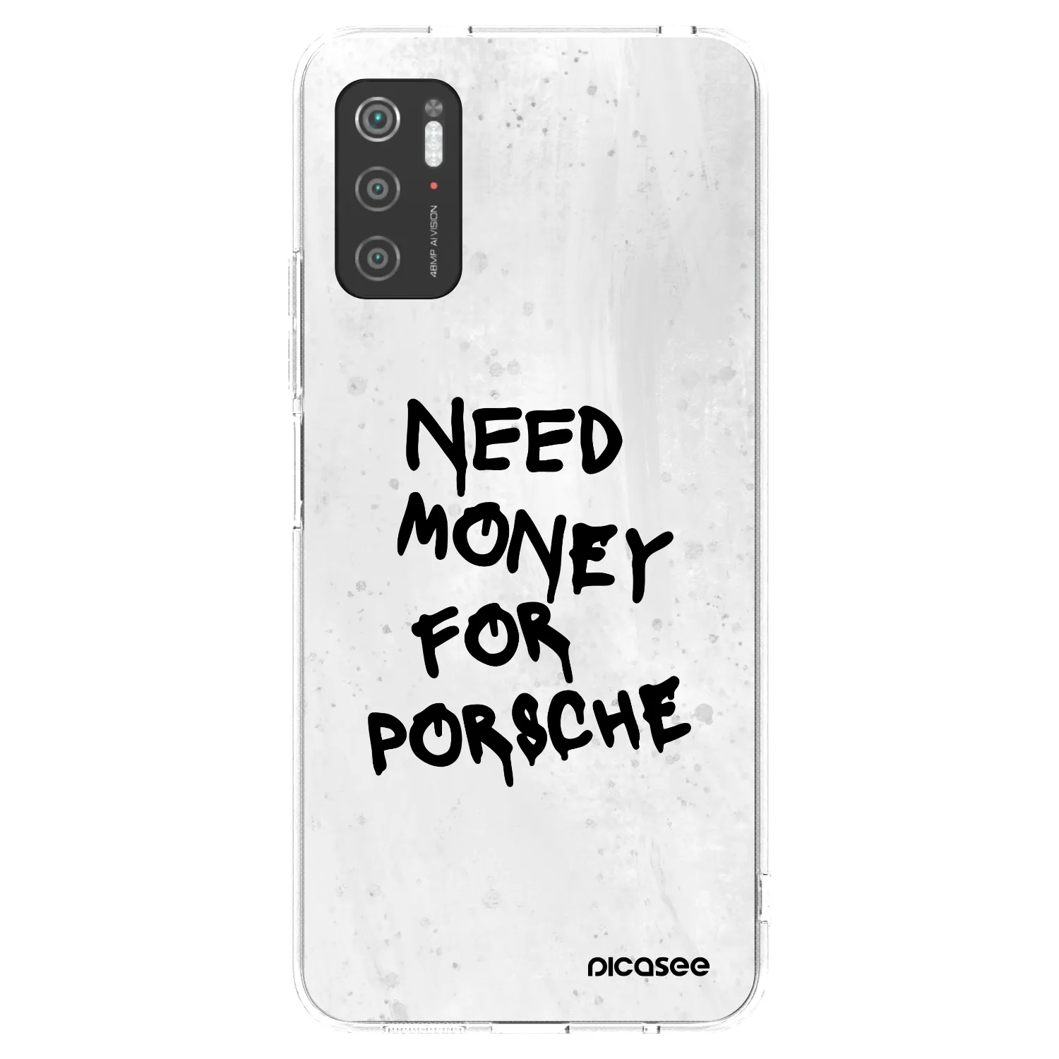 Picasee silikonska prozirna maskica za Xiaomi Poco M3 Pro 5G - White Dollar