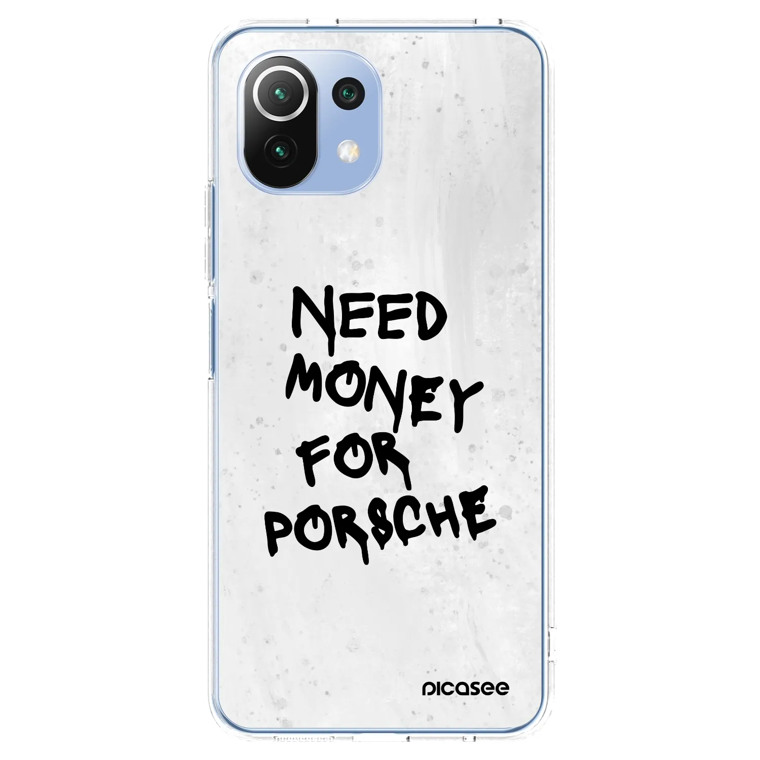 Picasee silikonska prozirna maskica za Xiaomi 11 Lite 5G NE - White Dollar
