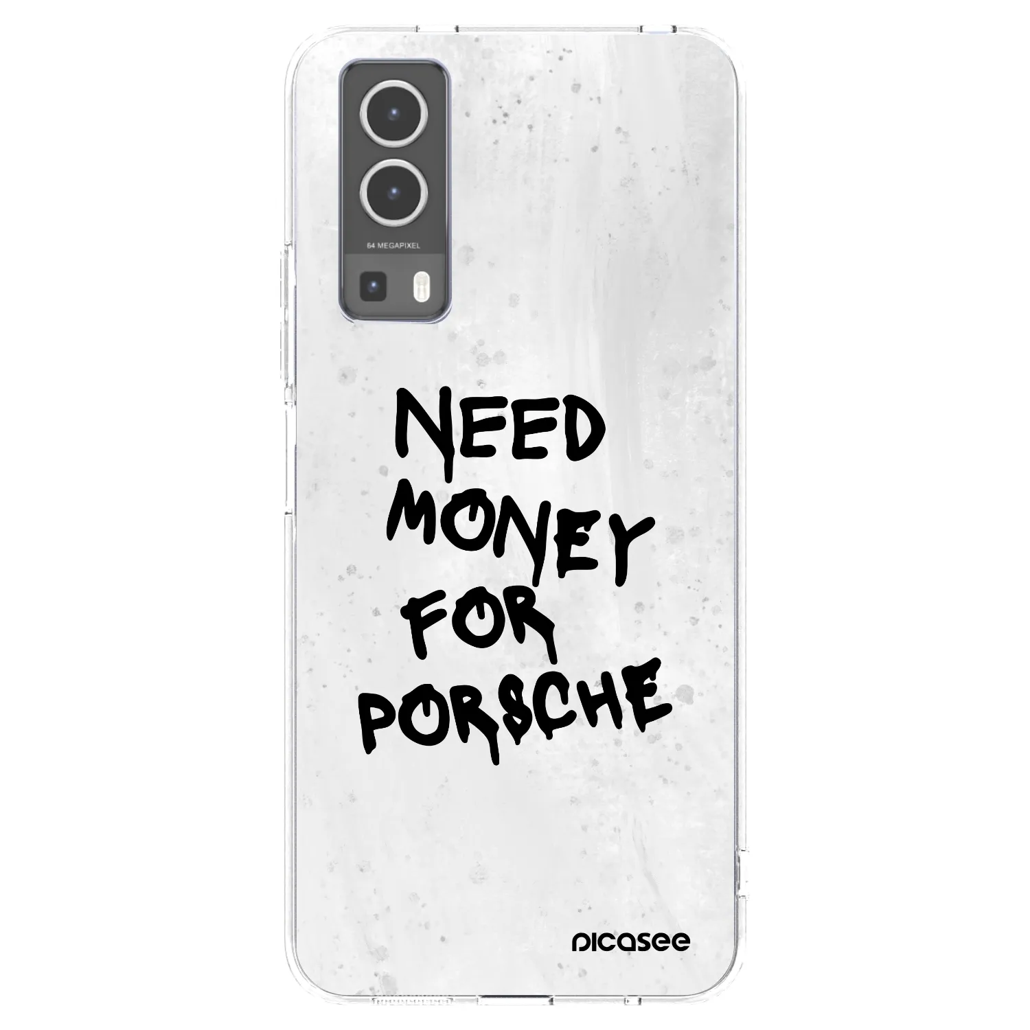 Picasee silikonska prozirna maskica za Vivo Y72 5G - White Dollar