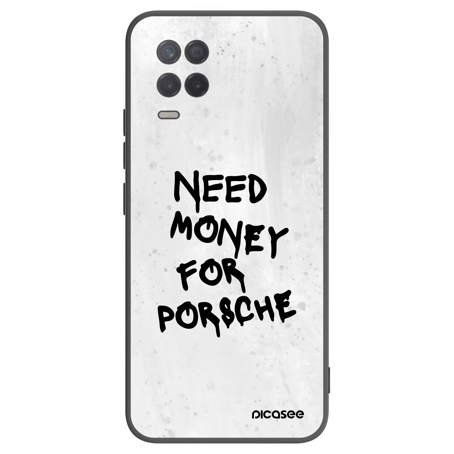 Picasee crna silikonska maskica za Realme 8 5G - White Dollar