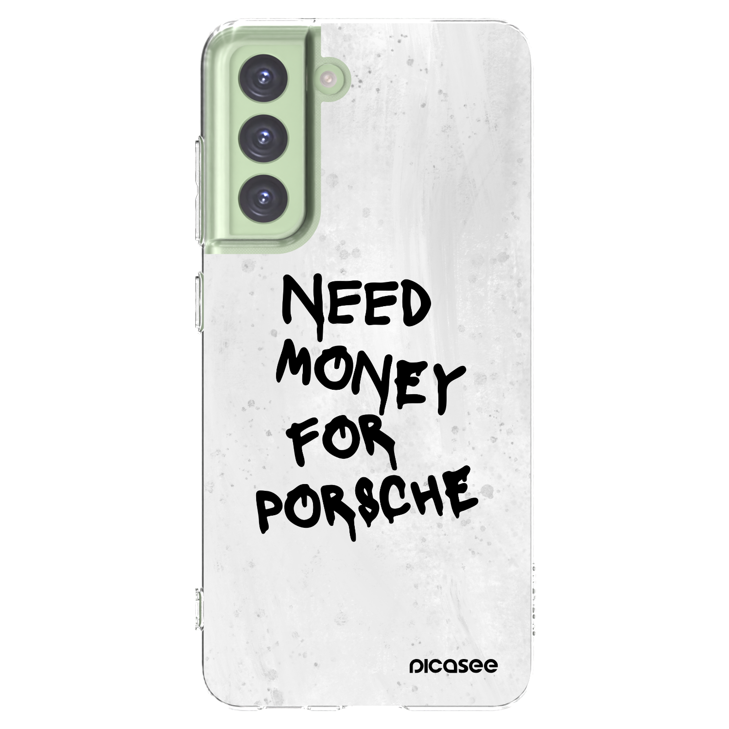 Picasee silikonska prozirna maskica za Samsung Galaxy S21 FE 5G - White Dollar