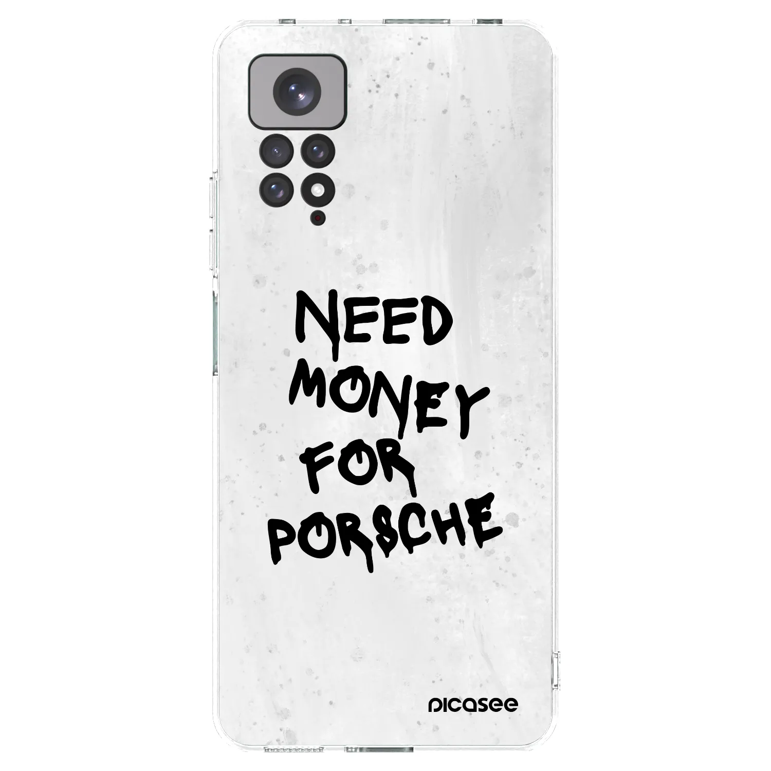 Picasee silikonska prozirna maskica za Xiaomi Redmi Note 11S 4G - White Dollar