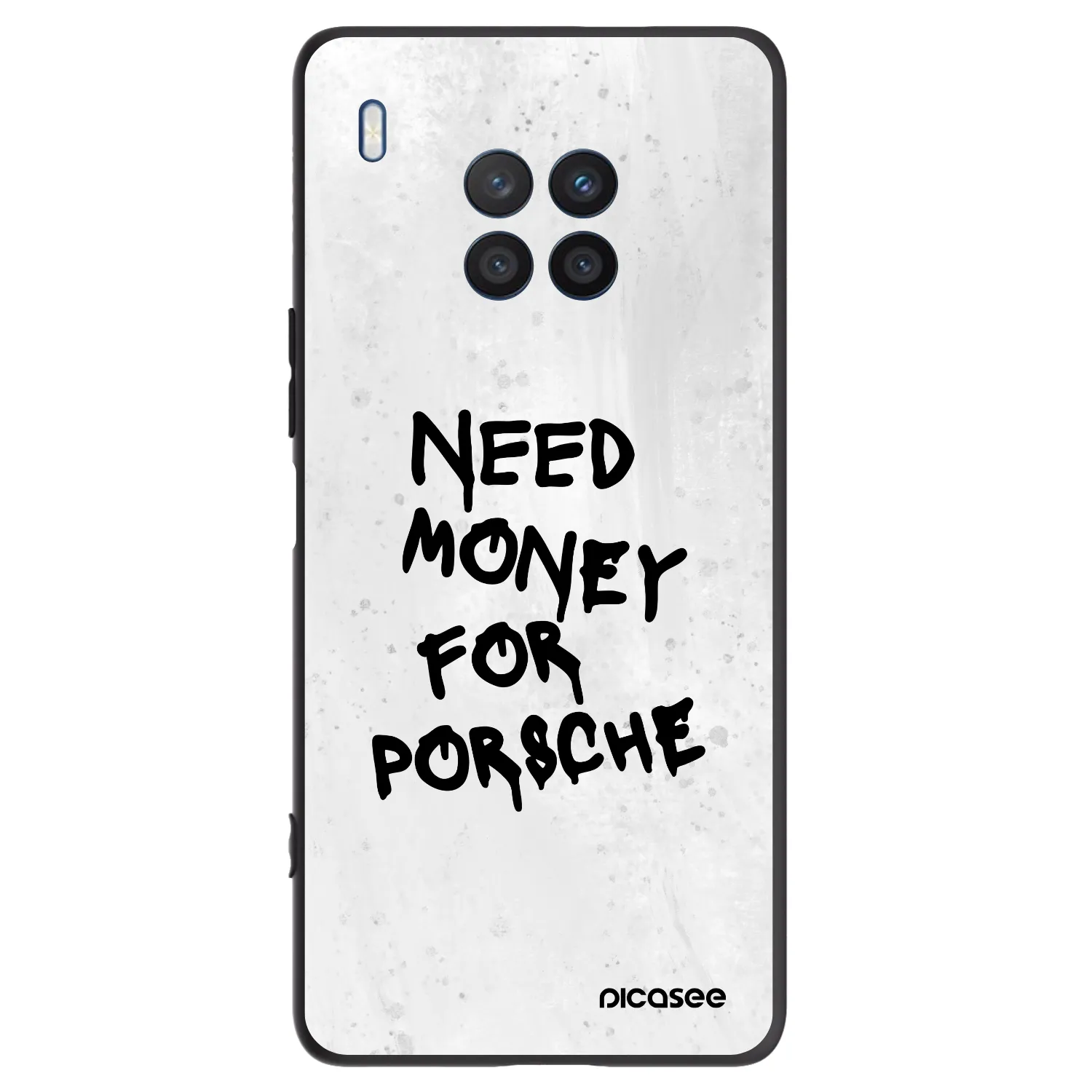 Picasee crna silikonska maskica za Honor 50 Lite - White Dollar
