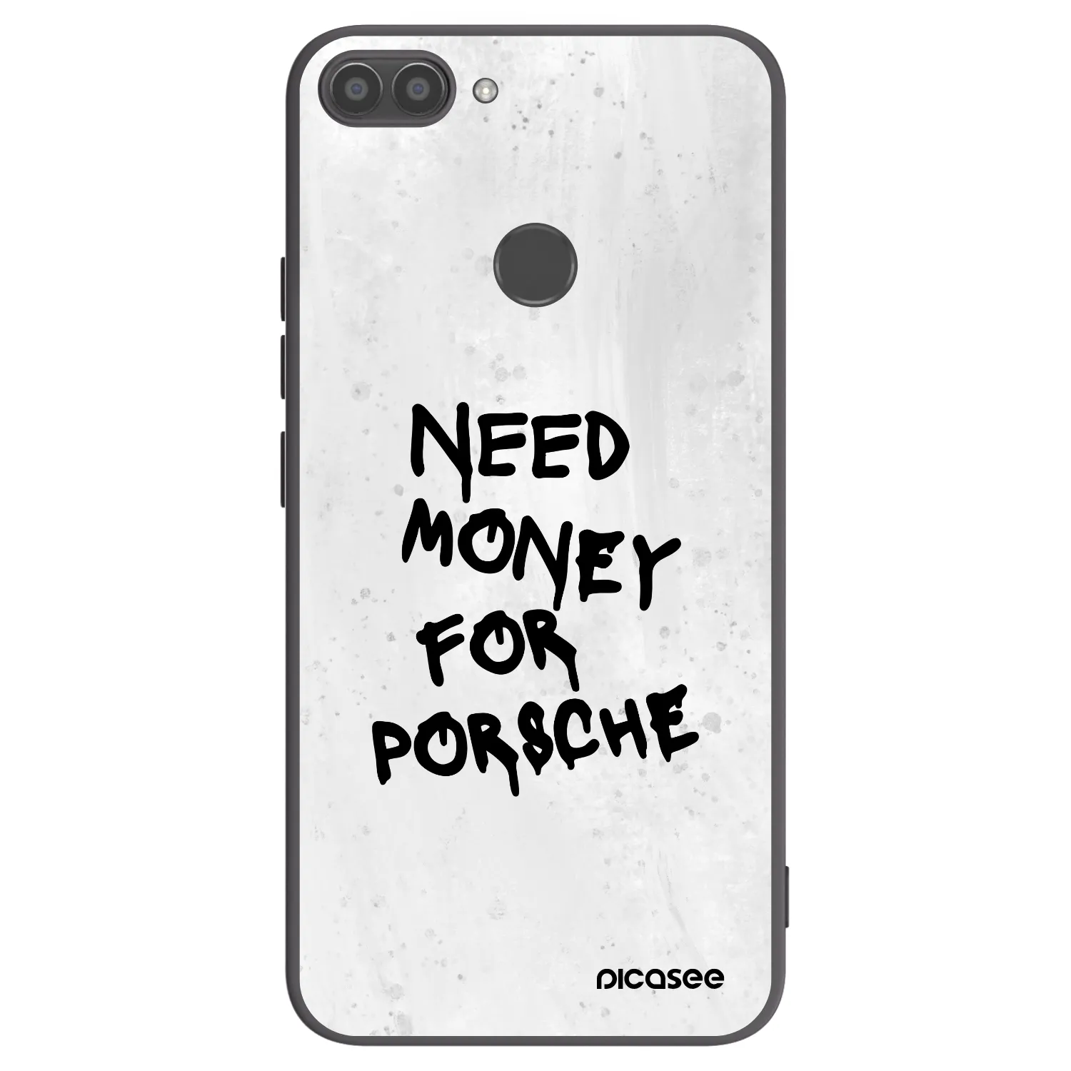 Picasee crna silikonska maskica za Huawei P Smart - White Dollar