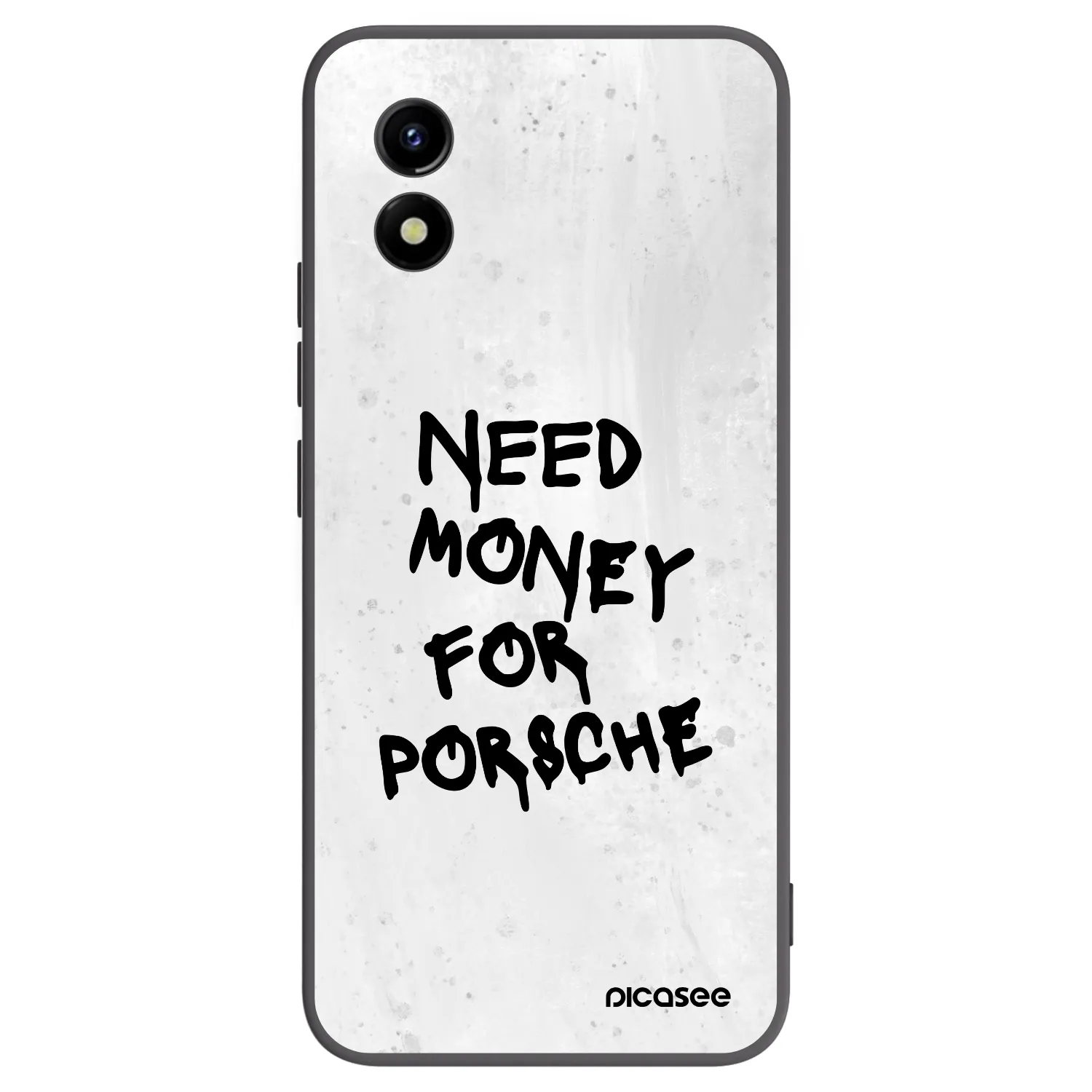 Picasee crna silikonska maskica za Vivo Y01 - White Dollar