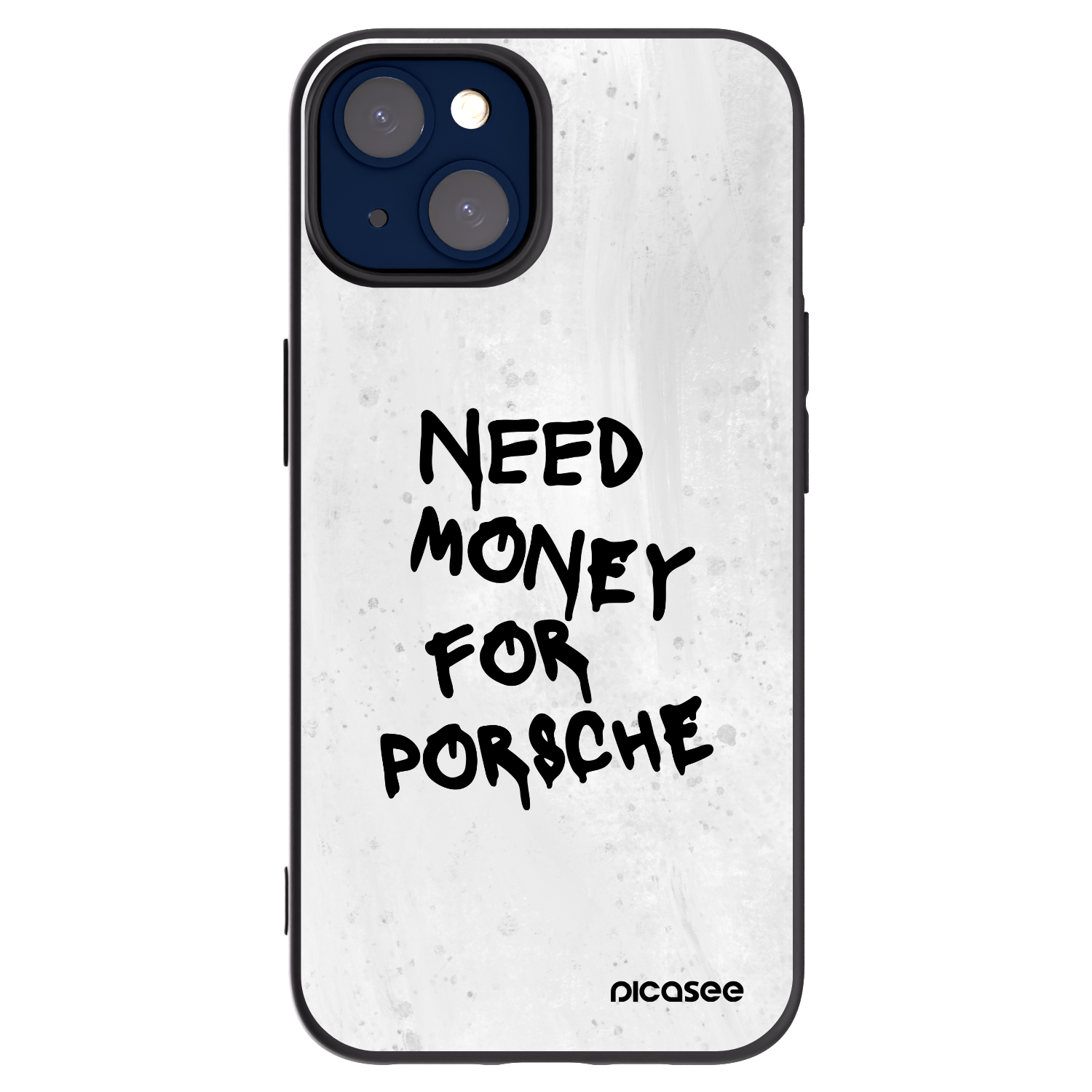 Picasee crna silikonska maskica za Apple iPhone 14 - White Dollar