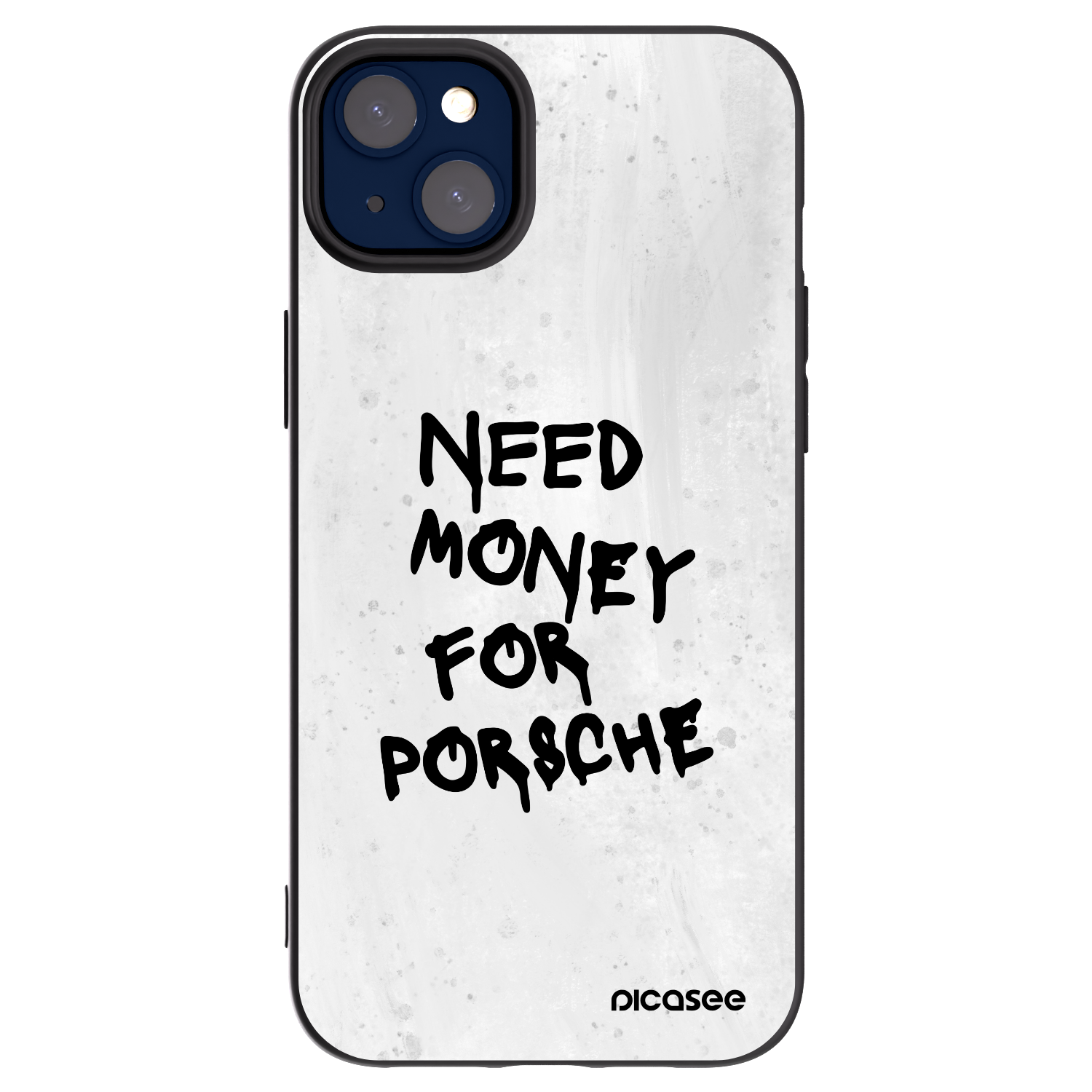 Picasee crna silikonska maskica za Apple iPhone 14 Plus - White Dollar