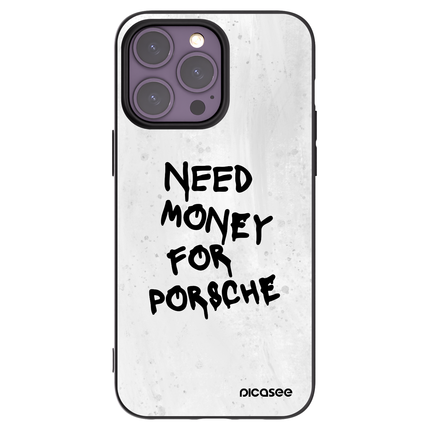 Picasee crna silikonska maskica za Apple iPhone 14 Pro Max - White Dollar