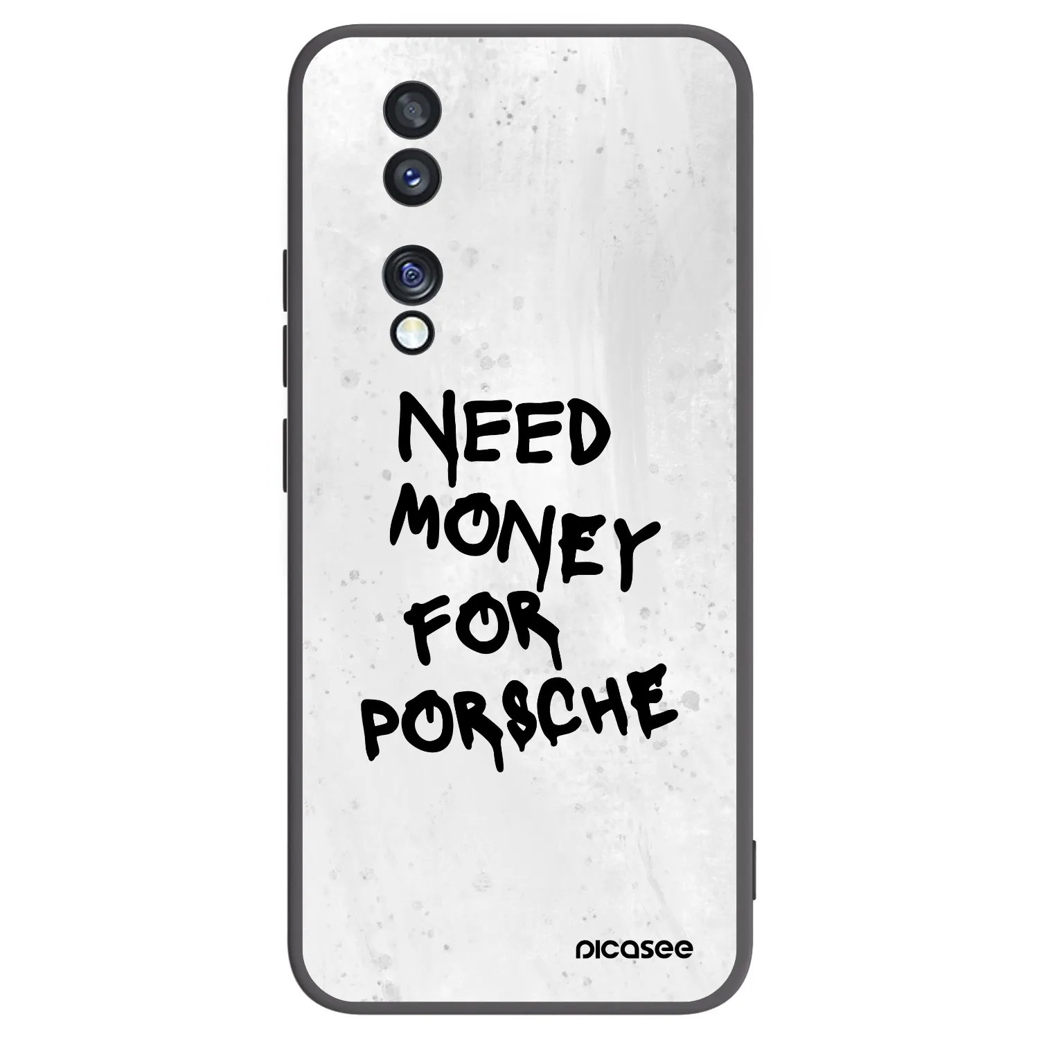 Picasee crna silikonska maskica za Honor 70 - White Dollar