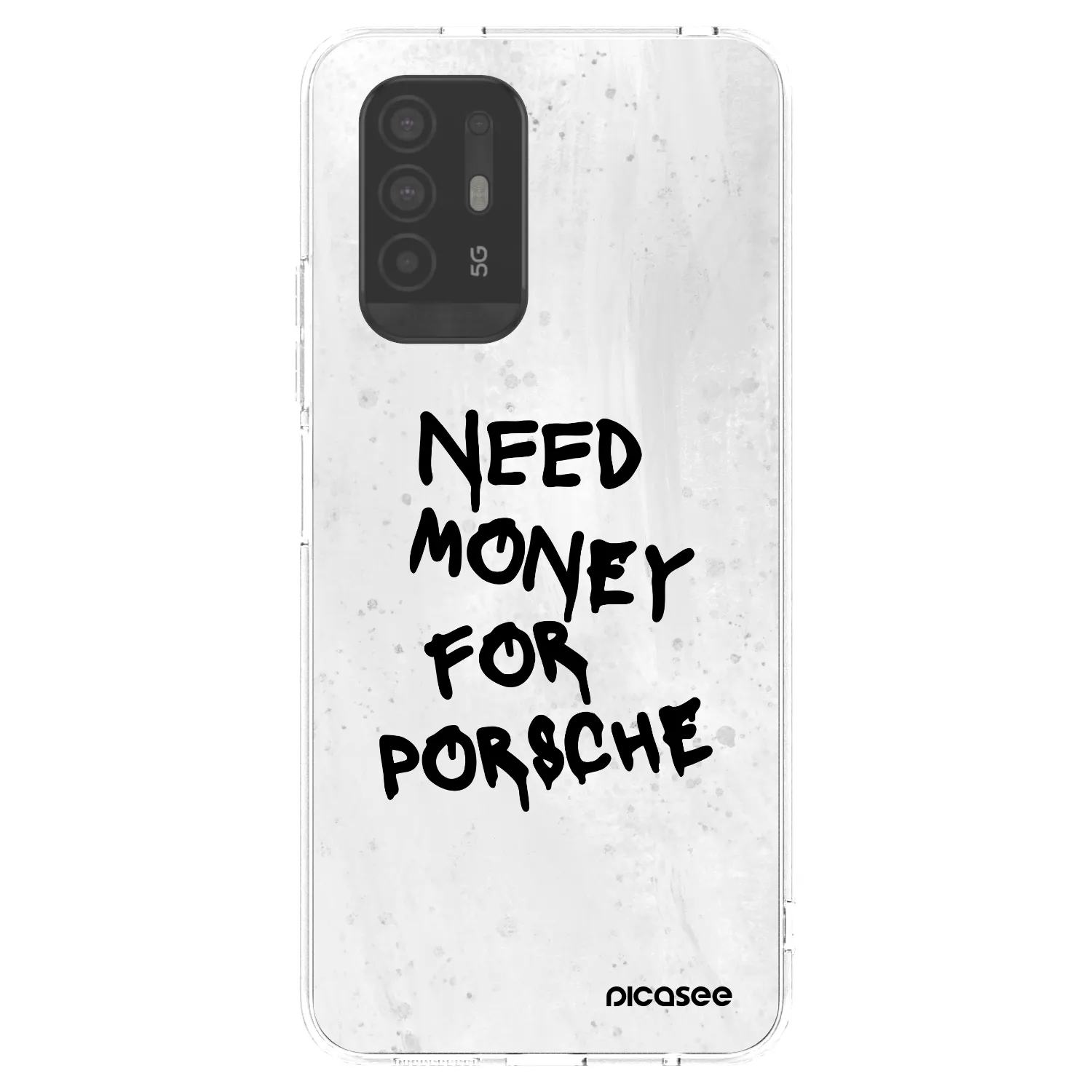 Picasee silikonska prozirna maskica za OPPO A94 5G - White Dollar