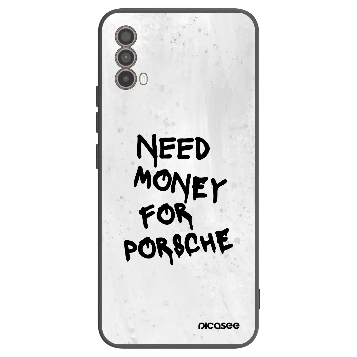 Picasee crna silikonska maskica za Motorola Moto E40 - White Dollar