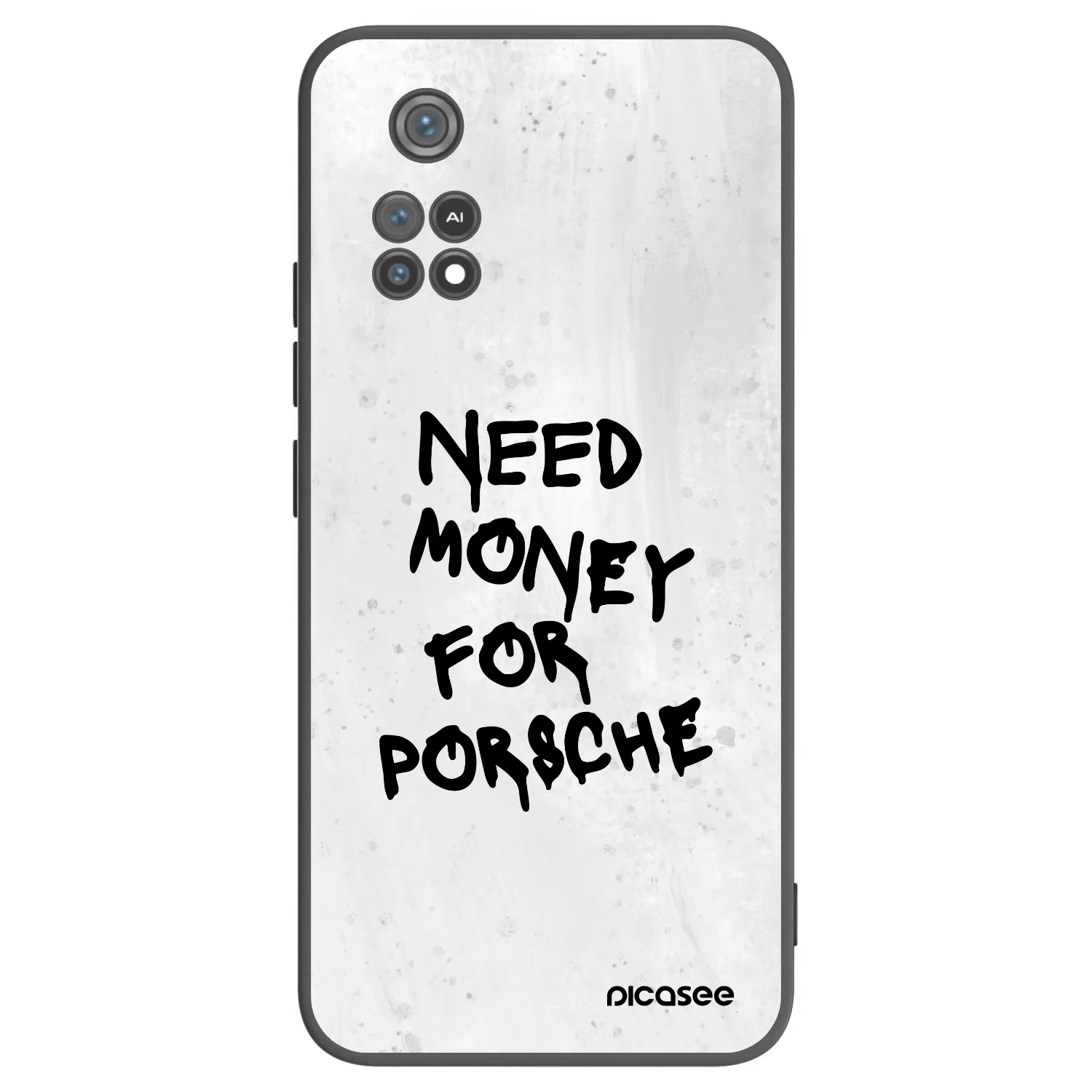 Picasee crna silikonska maskica za Xiaomi Poco M4 Pro - White Dollar