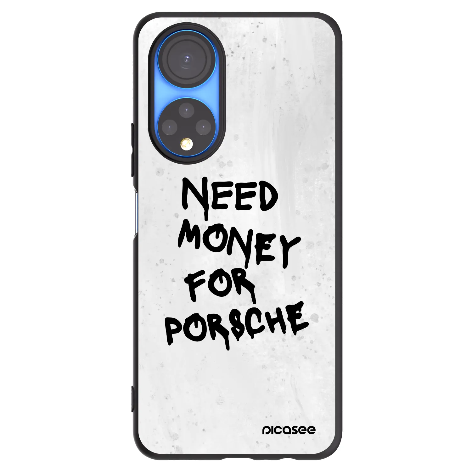 Picasee crna silikonska maskica za Honor X7 - White Dollar