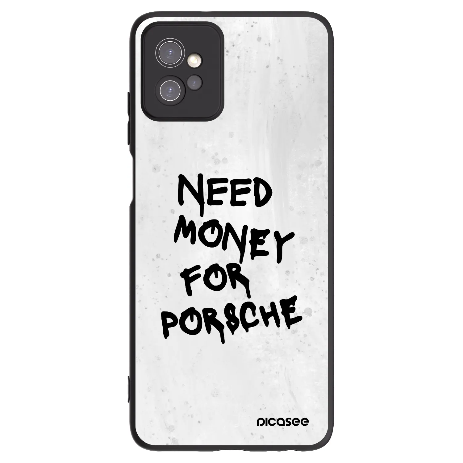 Picasee crna silikonska maskica za Motorola Moto G32 - White Dollar
