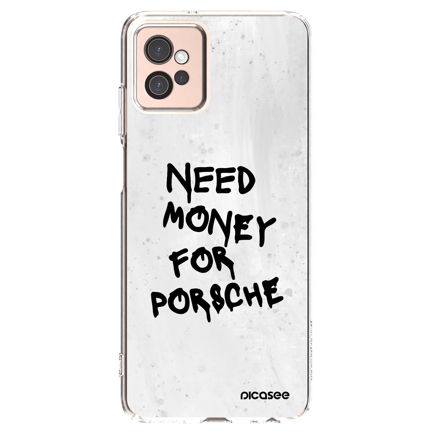 Picasee silikonska prozirna maskica za Motorola Moto G32 - White Dollar