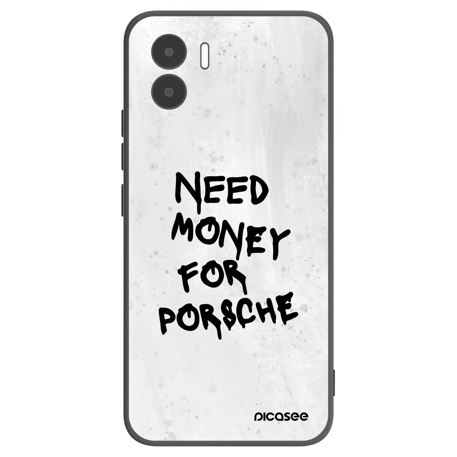 Picasee crna silikonska maskica za Xiaomi Redmi A1 - White Dollar