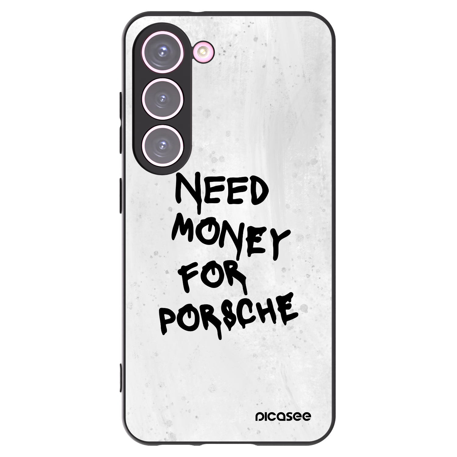 Picasee crna silikonska maskica za Samsung Galaxy S23 5G - White Dollar