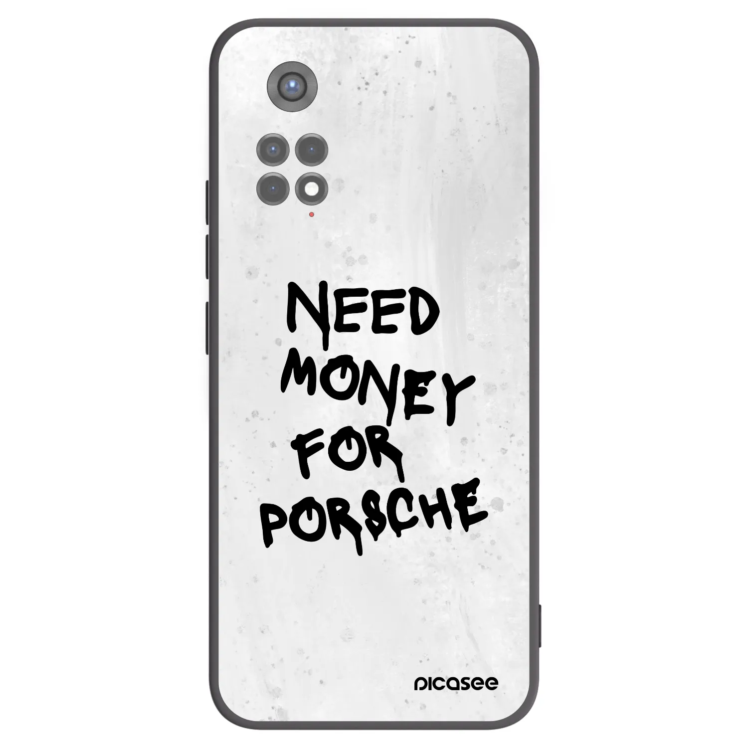 Picasee crna silikonska maskica za Xiaomi Redmi Note 11S 5G - White Dollar
